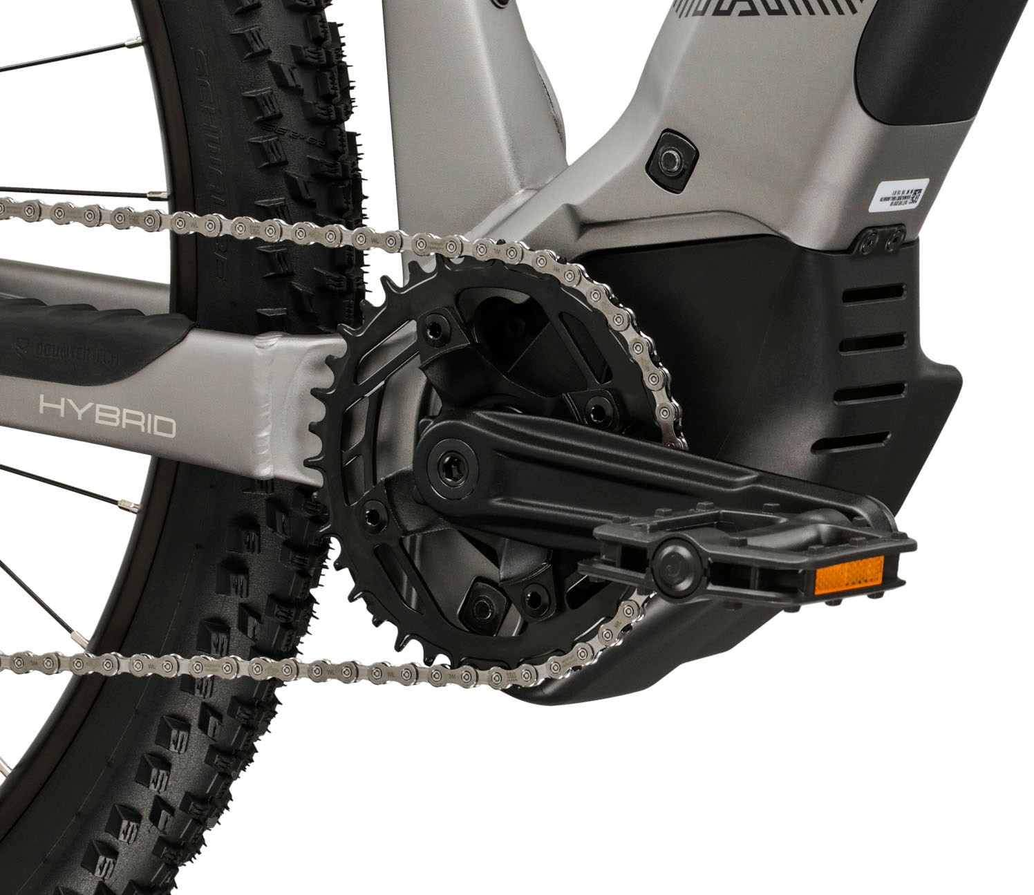 Kross »Influx Hybrid 2.0 16,7Ah / 600 Wh 29 Zoll silber 9 Gänge 2026« 9 Gang Shimano CUES U4000 Schaltwerk Kettenschaltung Mittelmotor 250 W BOSCH PERFORMANCE LINE PX Mittelmotor