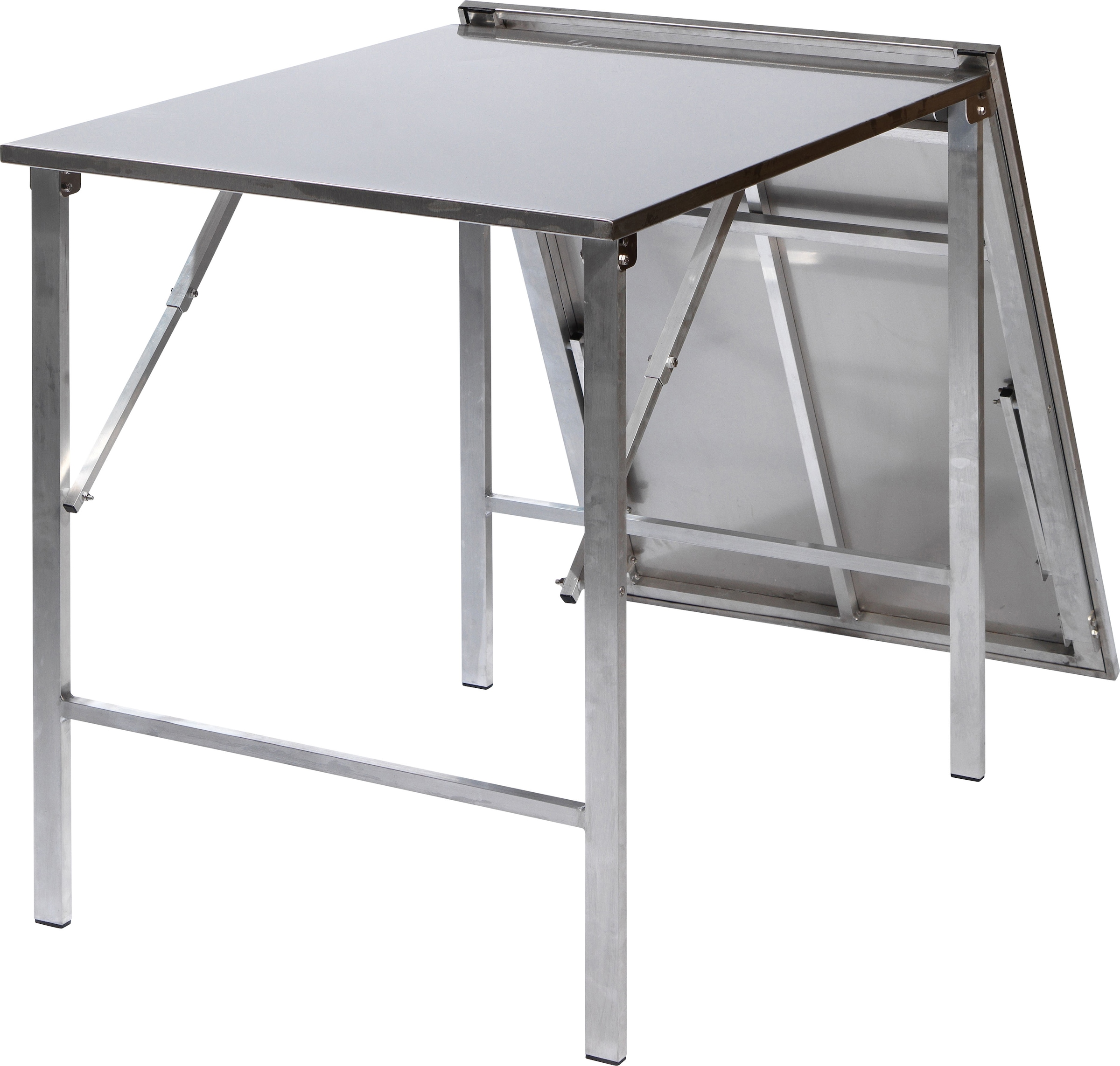 Essentials Klapptisch »Edelstahl Arbeitstisch«, (Packung, 1 St.), aufklappbar 200x80x90 cm (BxTxH), 23100