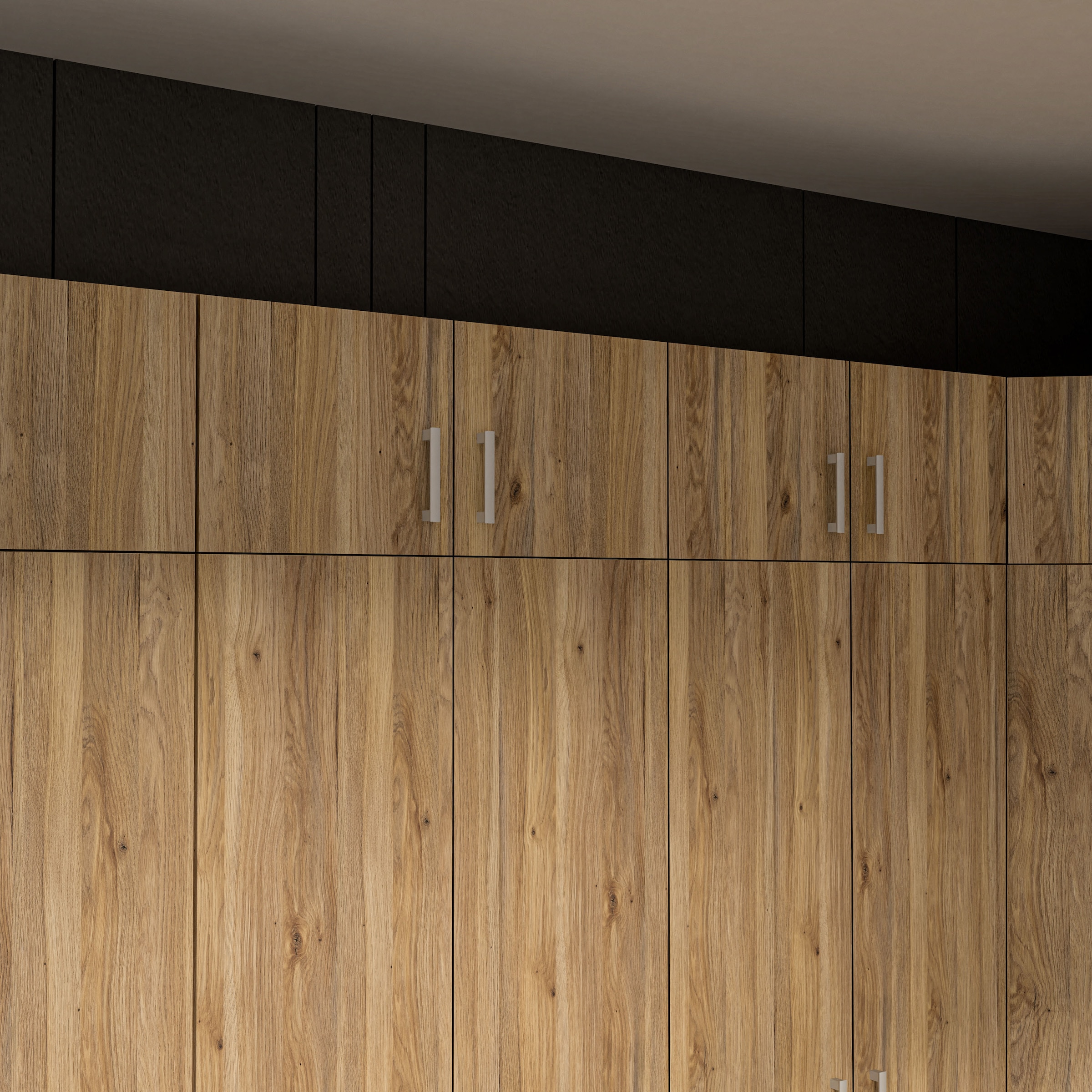 FORTE Schrankaufsatz Schrankaufsatz, Stauraum, 4 Türen, Raumnutzung