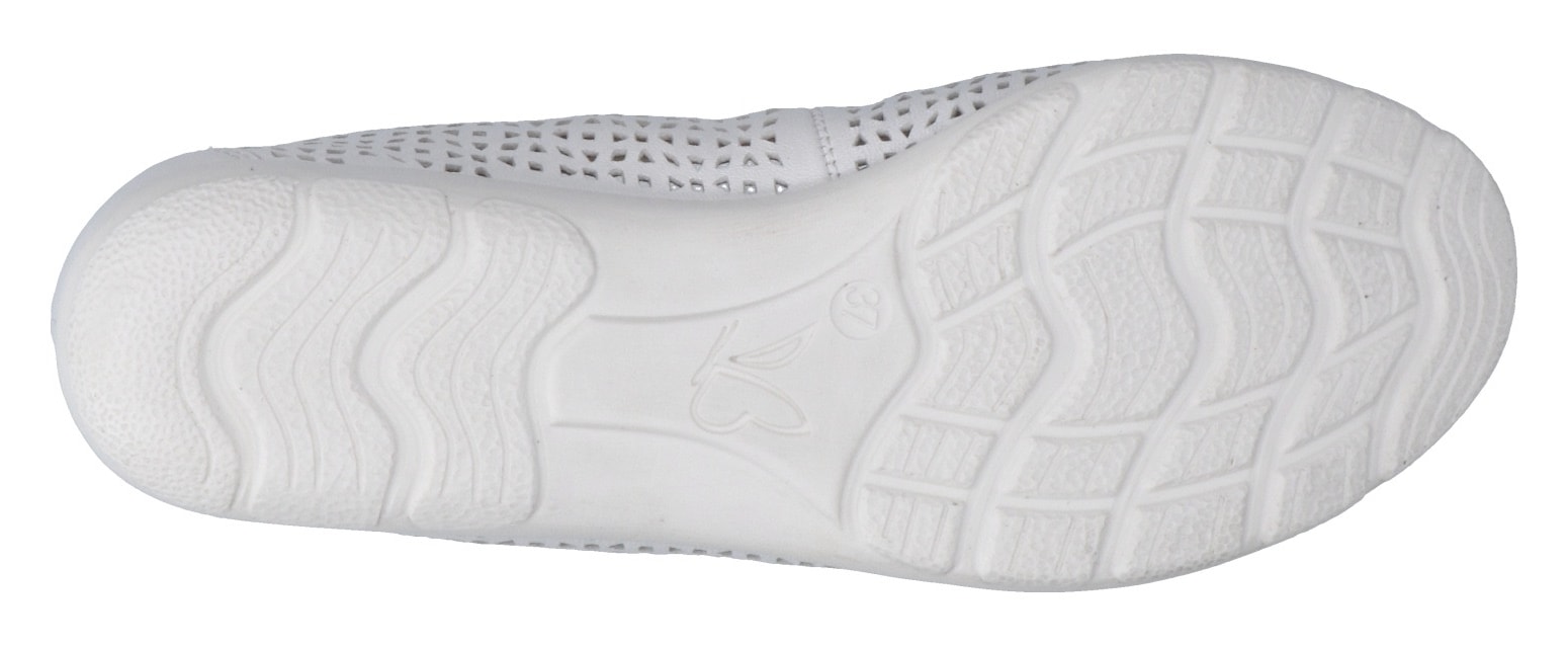 Caprice Ballerina, Slipper, Bequemschuh, Schlupfschuh mit Perforation