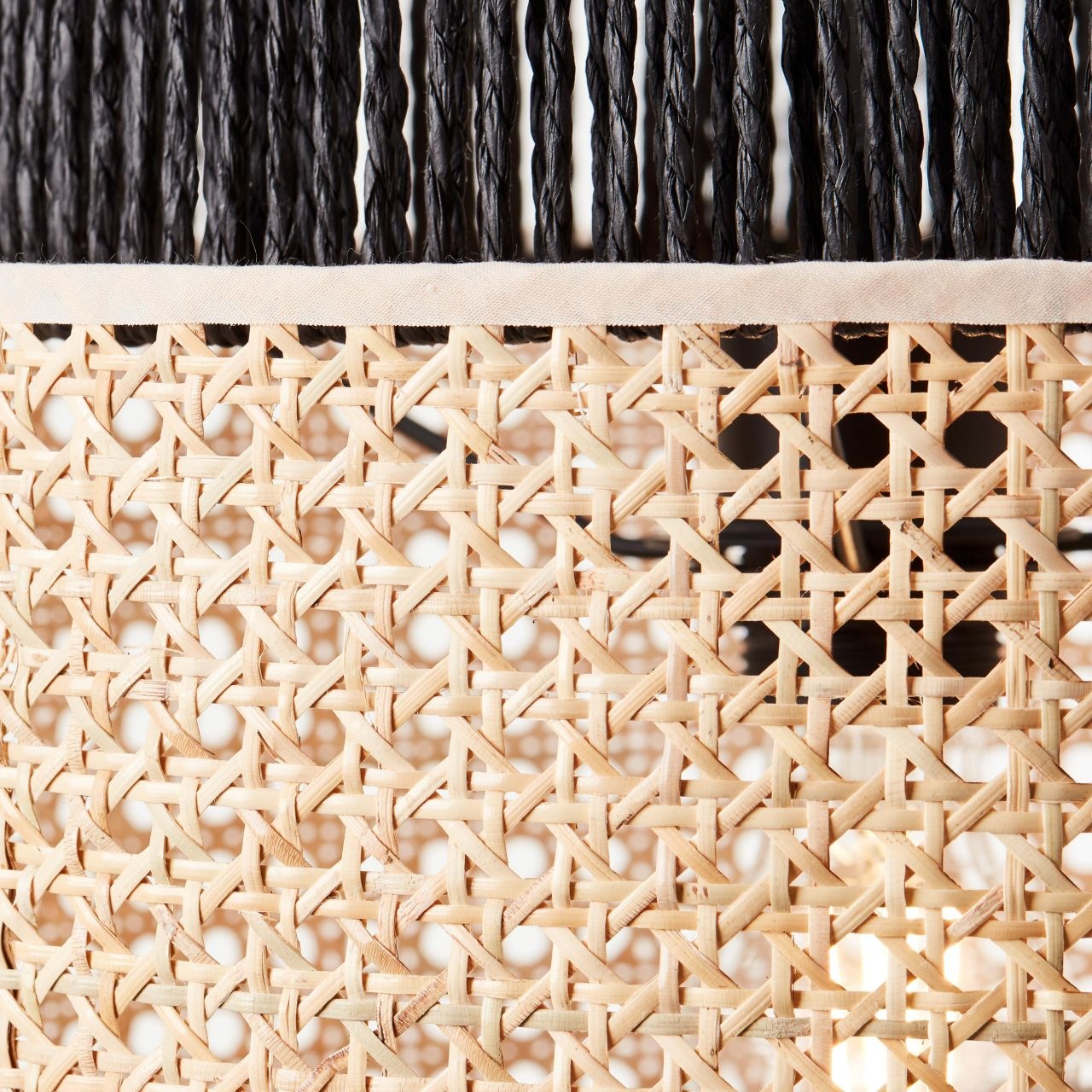 Brilliant Pendelleuchte »Arles« E27 1 Stk. Hängelampe 35cm schwarzmatt/ratt günstig online kaufen