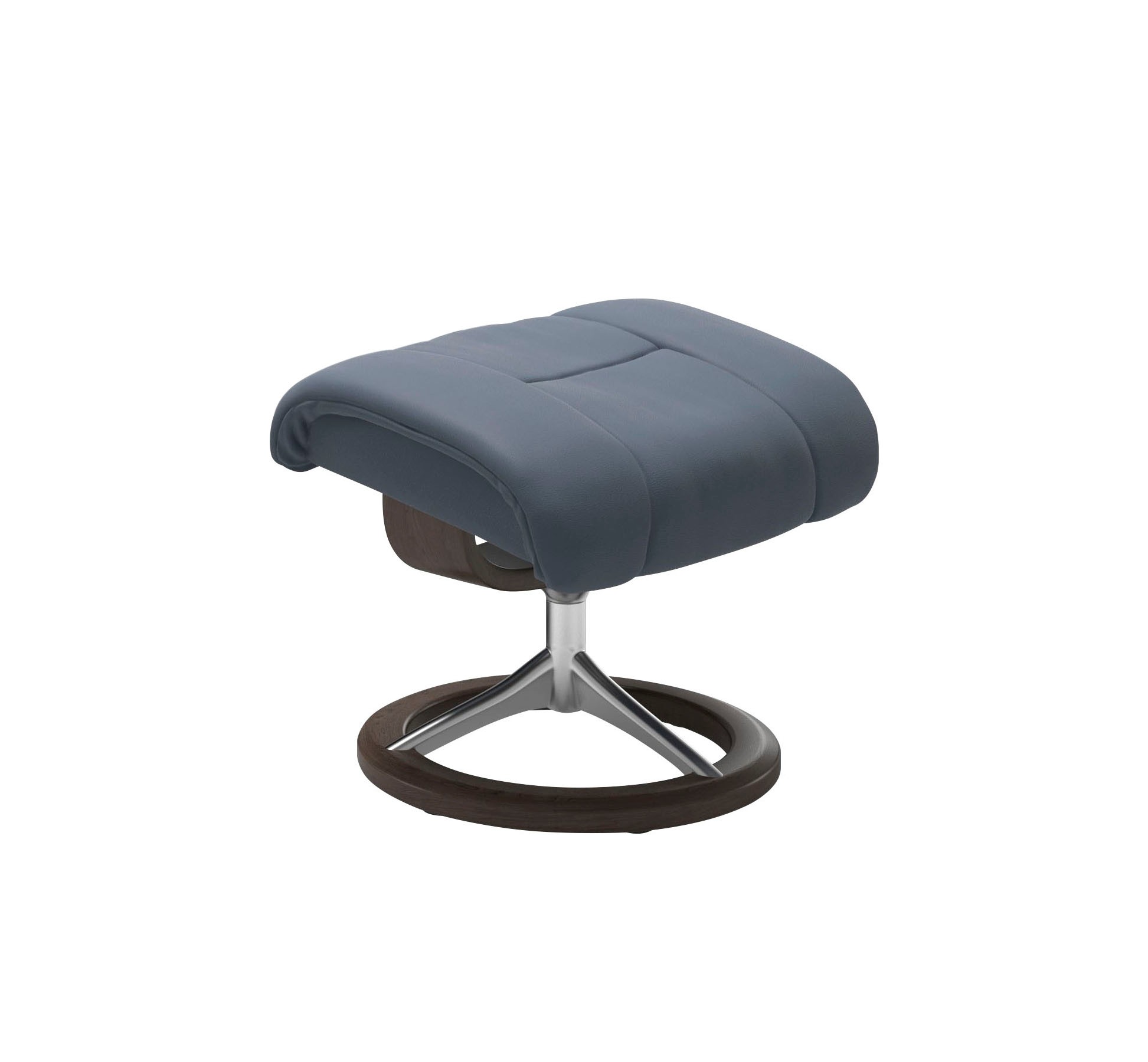 Stressless® Relaxsessel »Reno«, (Set, Relaxsessel mit Hocker), mit Hocker, mit Signature Base, Größe S, M & L, Gestell Wenge