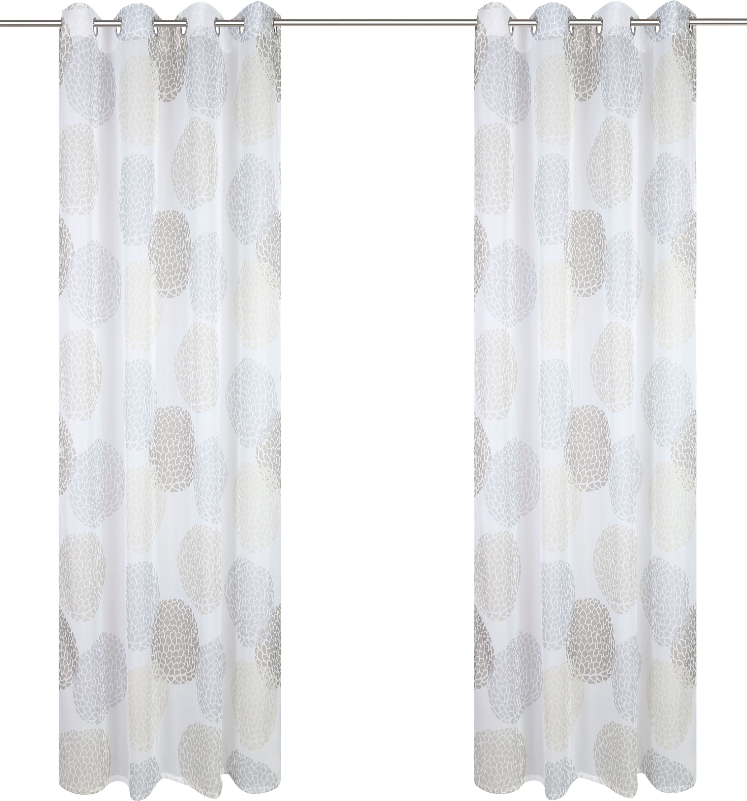 my home Gardine »BELEM«, (1 St.), 1 Schal, Polyester, Kreise