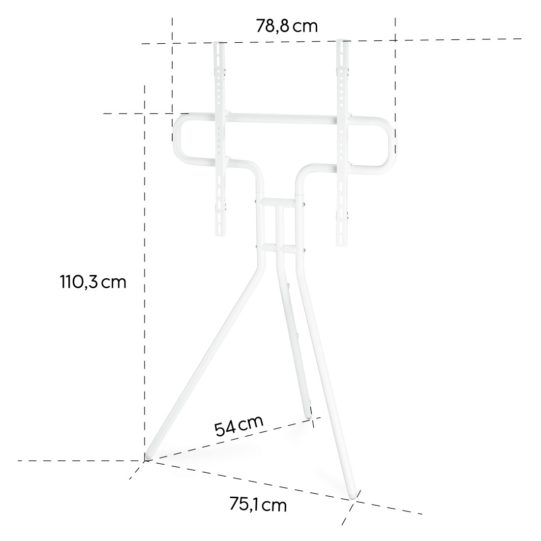 Hama TV-Ständer »TV Ständer, Staffelei freistehend, 191 cm, 75 Zoll«, bis 191 cm Zoll, TV Stand, höhenverstellbar, bis 40 Kg