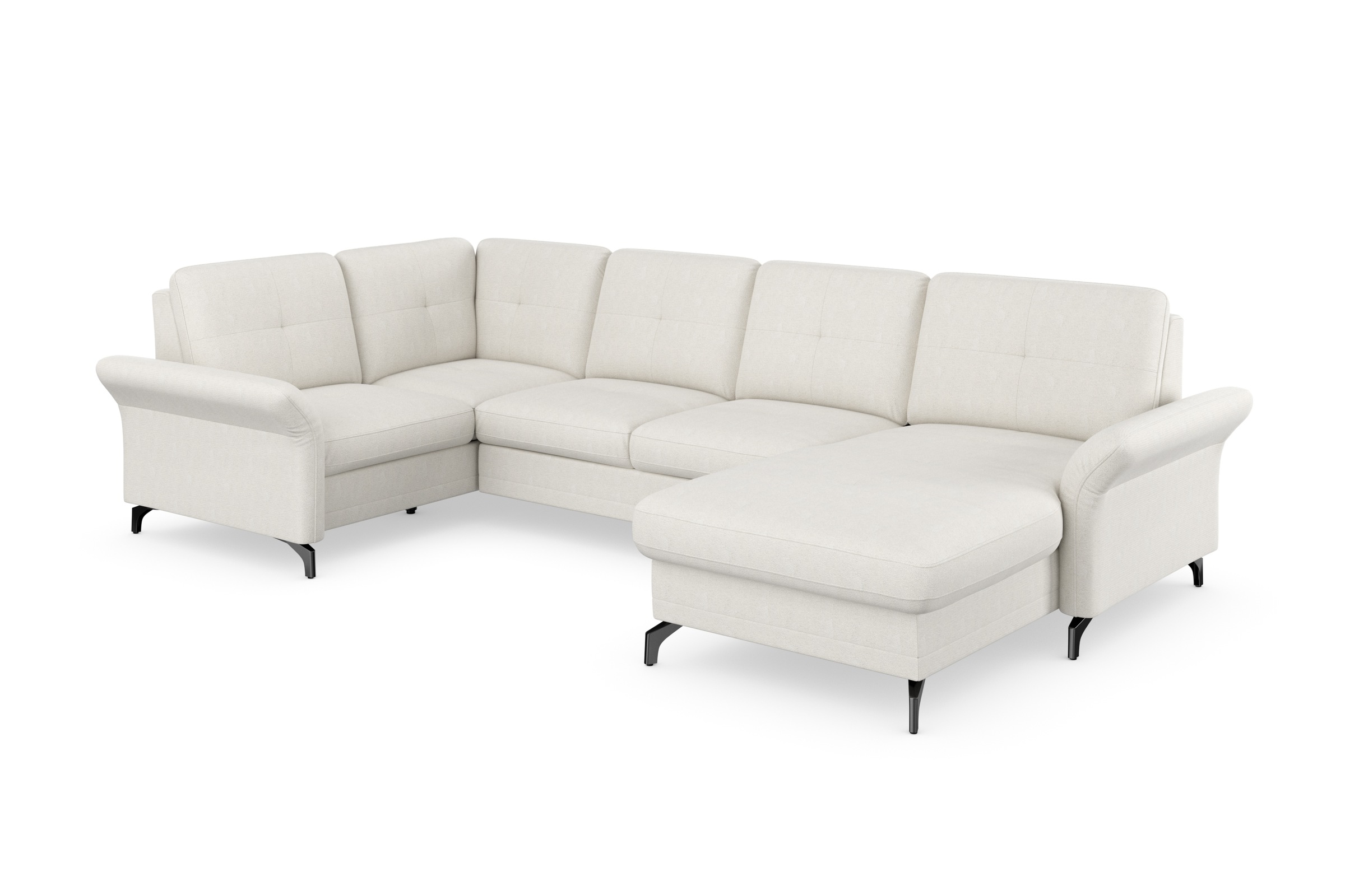 Home affaire Wohnlandschaft »Calando U-Form« wahlweise mit Bettfunktion, Be günstig online kaufen