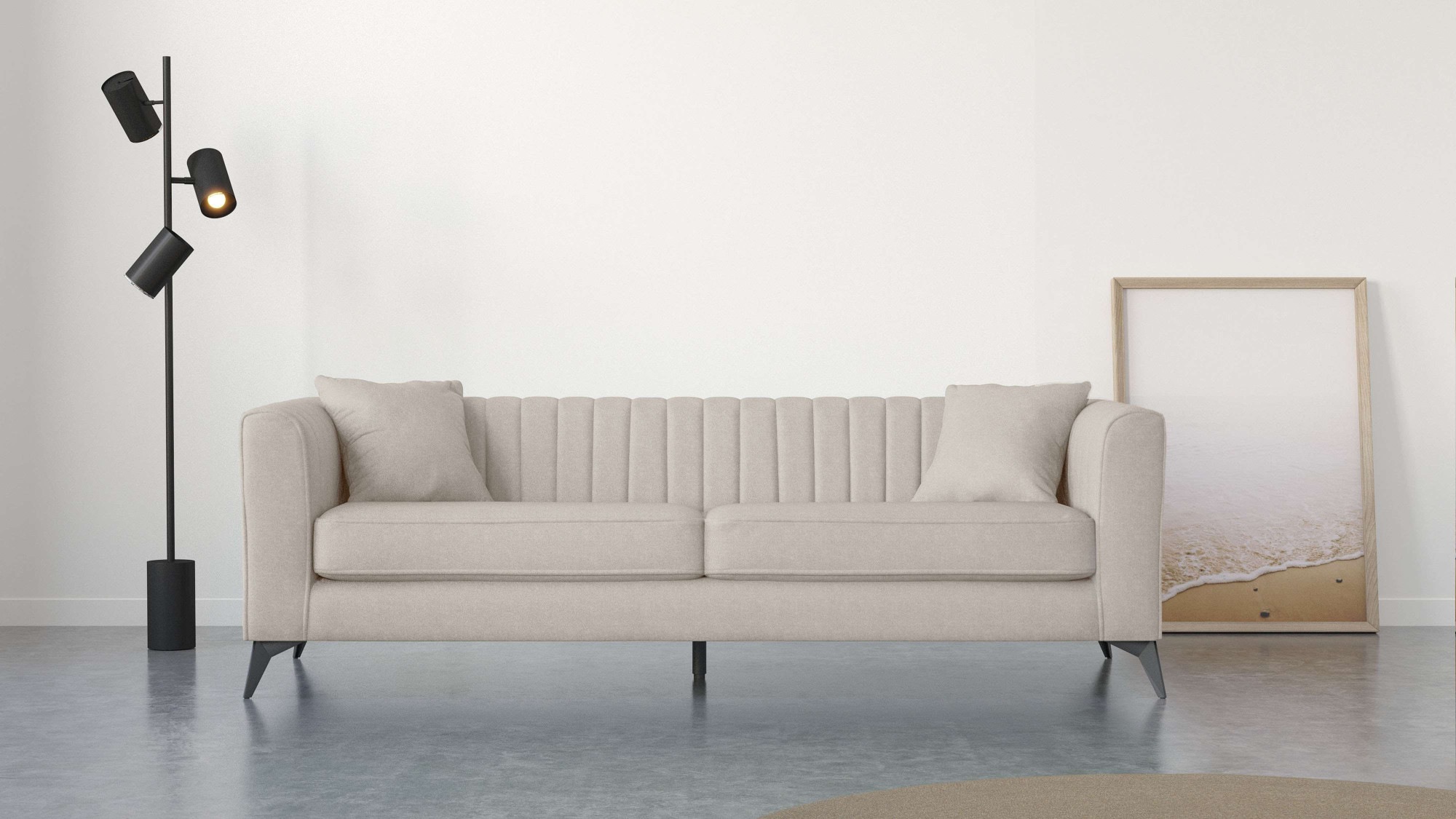 Places of Style 4-Sitzer »MATTHEW elegantes Designsofa, Maße B/T/H: 231/86/ günstig online kaufen