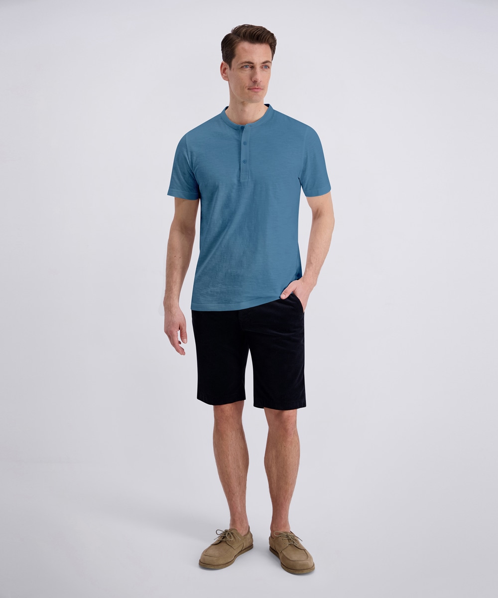 Pierre Cardin Henleyshirt »Henley uni slub yarn« aus Slub Yarn Qualität