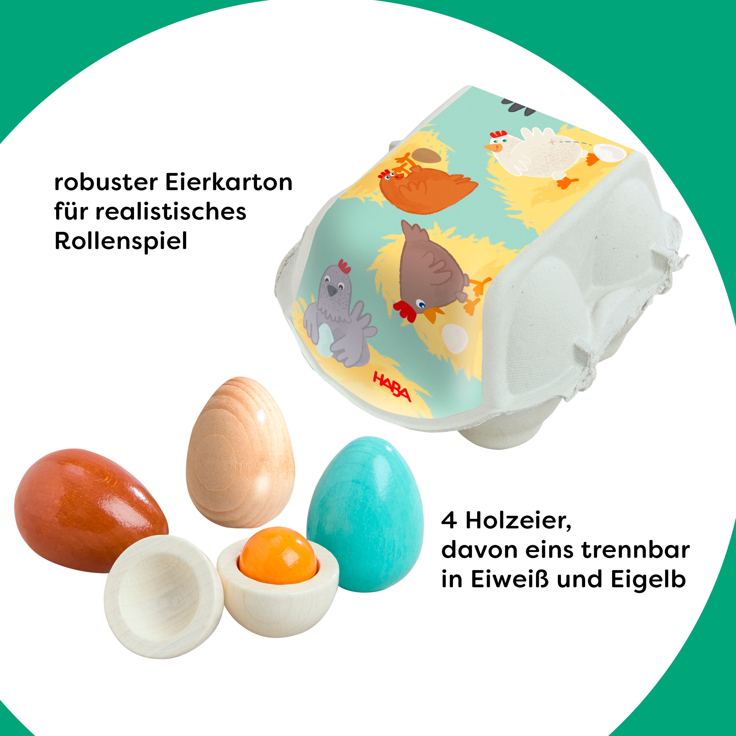 Haba Spiellebensmittel »Creative Play - Eier«