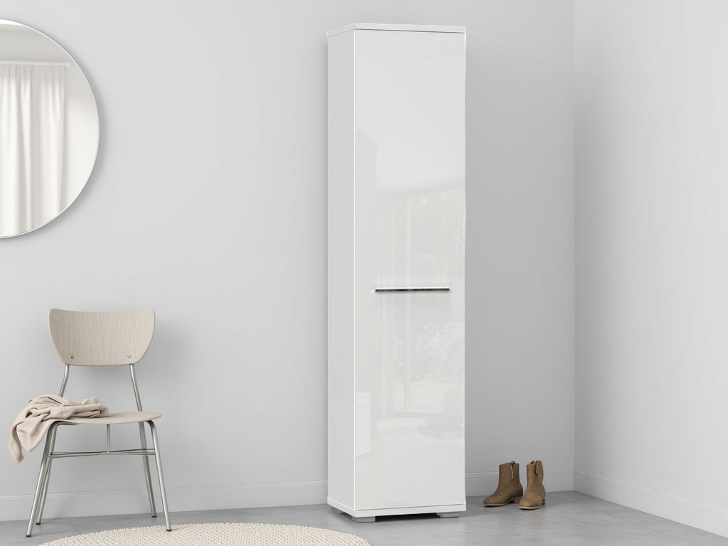 PLACES OF STYLE Garderobenschrank »Piano« (H/B/T):193/46/35cm, UV lackiert, günstig online kaufen