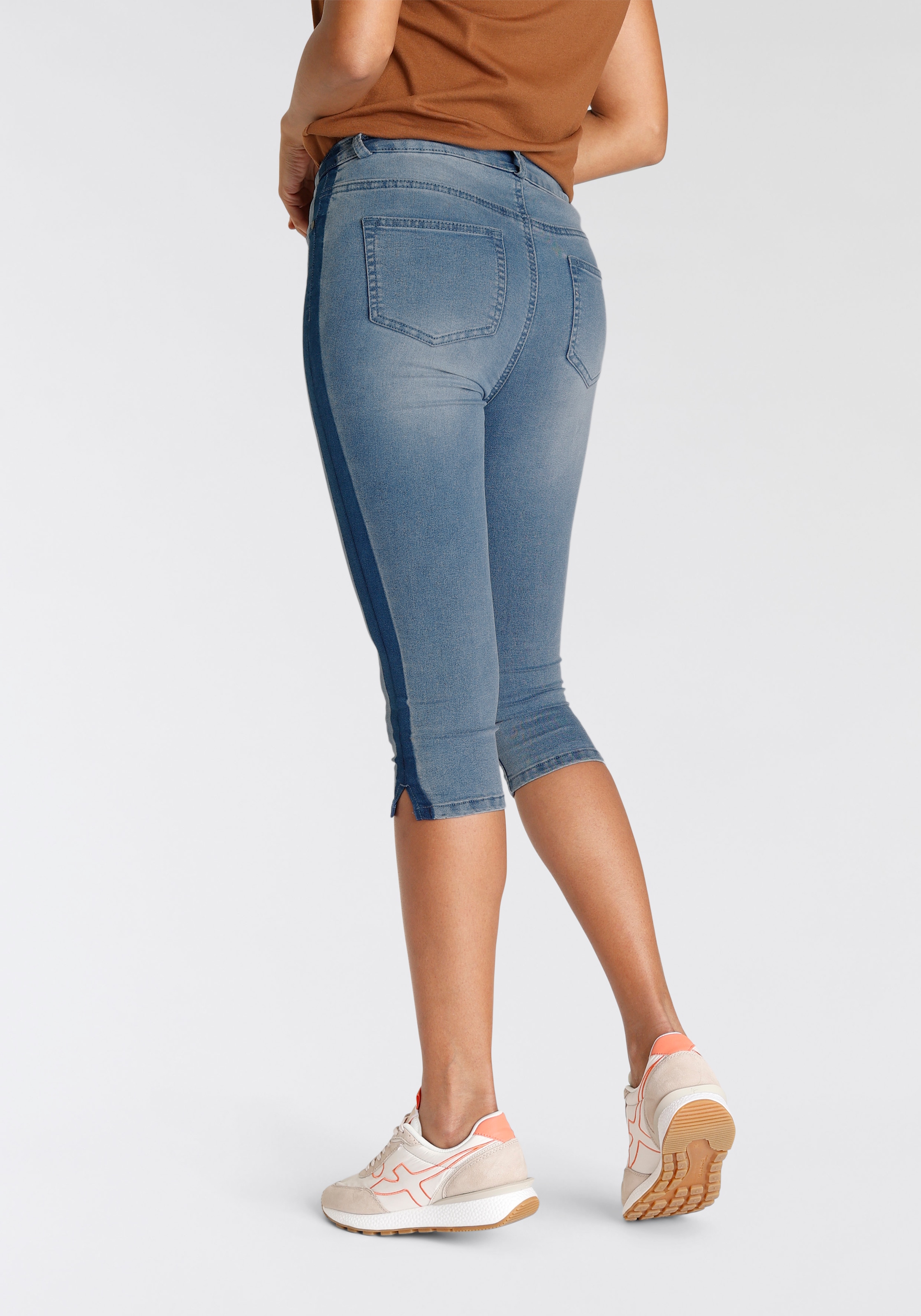 Arizona Caprijeans »Ultra Stretch«, High Waist mit seitlichem Streifen  online bestellen | High Waist Jeans