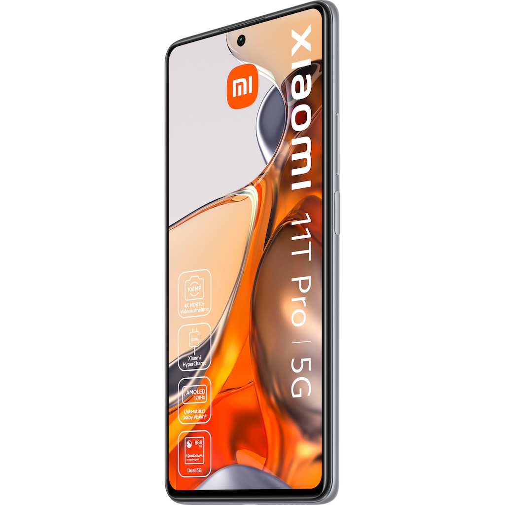 Xiaomi Smartphone »11T Pro 8GB+256GB«, Moonlight White, 16,94 cm/6,67 Zoll, 256 GB Speicherplatz, 108 MP Kamera, Xiaomi Mi 11T Pro