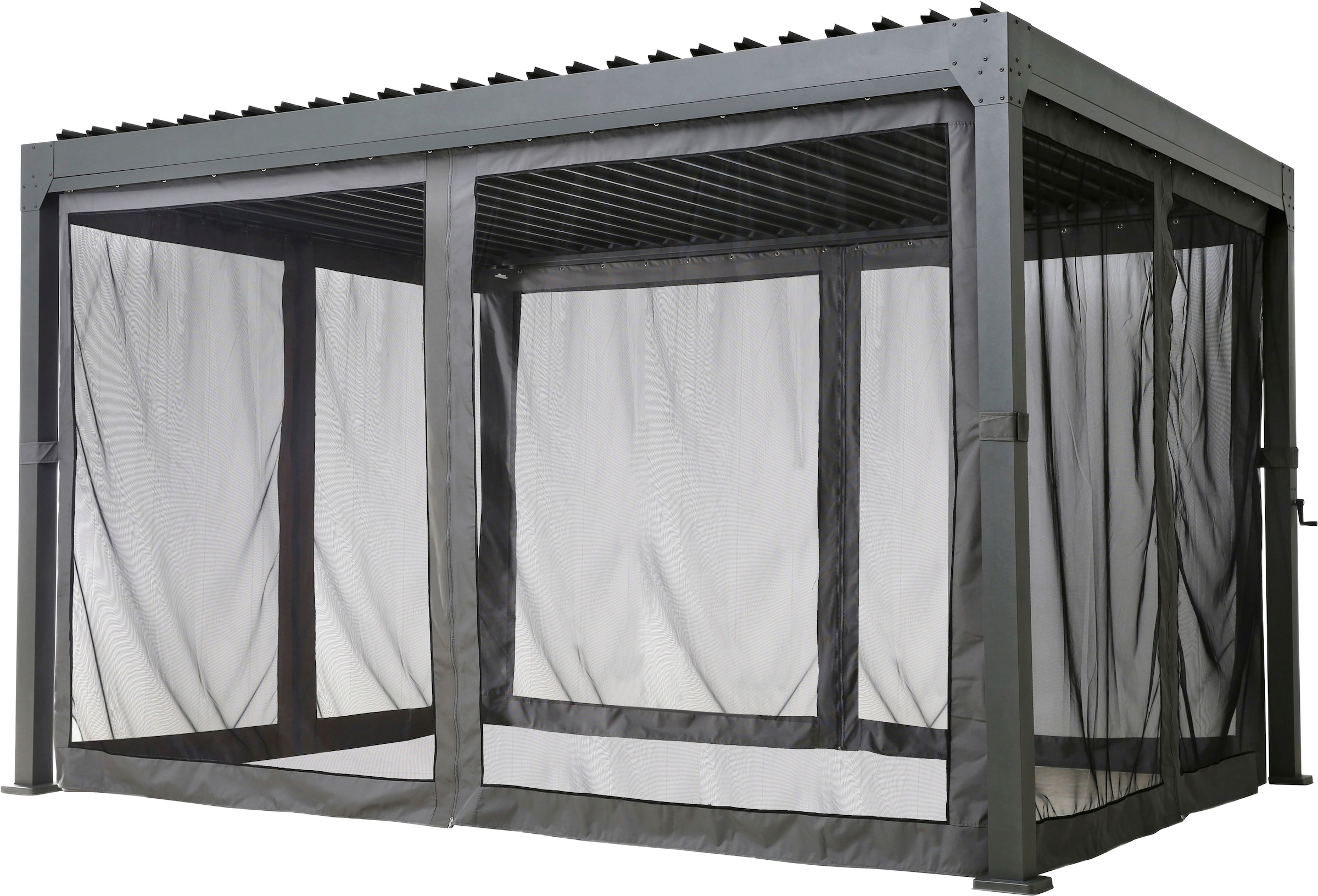 KONIFERA Pavillon »Palma«, Pergola, mit Lamellendach, Sockelmaß: 300x300 cm oder 400x300 cm