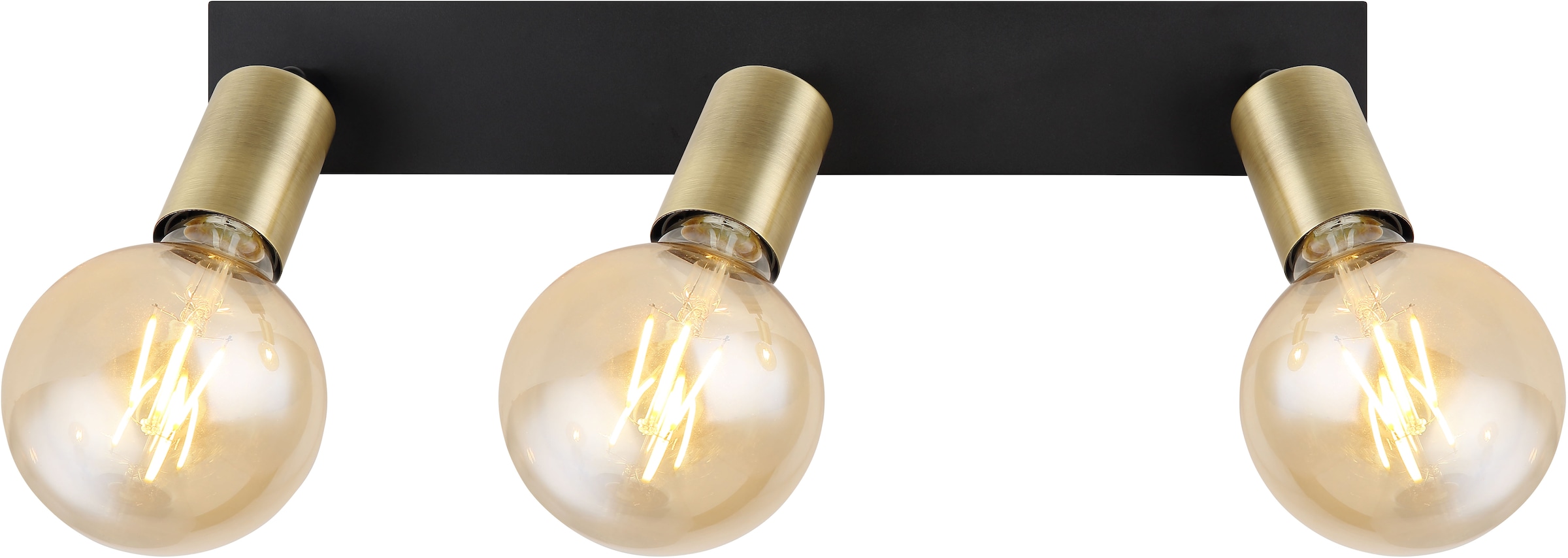 GLOBO LIGHTING Deckenstrahler »LILIANA«, Leuchtmittel E27 | ohne Leuchtmittel, Deckenstrahler/altmessing/Flur/Wohnzimmer