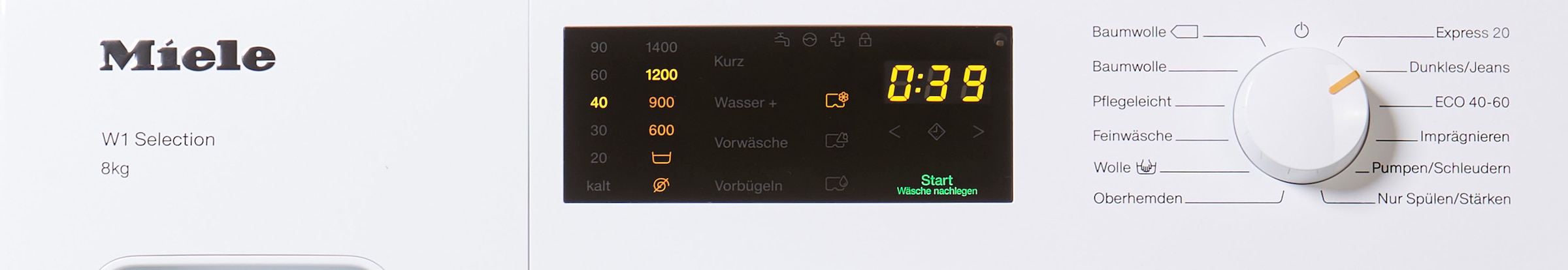 Miele Waschmaschine »WSD123 WCS 8kg«, 8 kg, 1400 U/min, Vorbügeloption