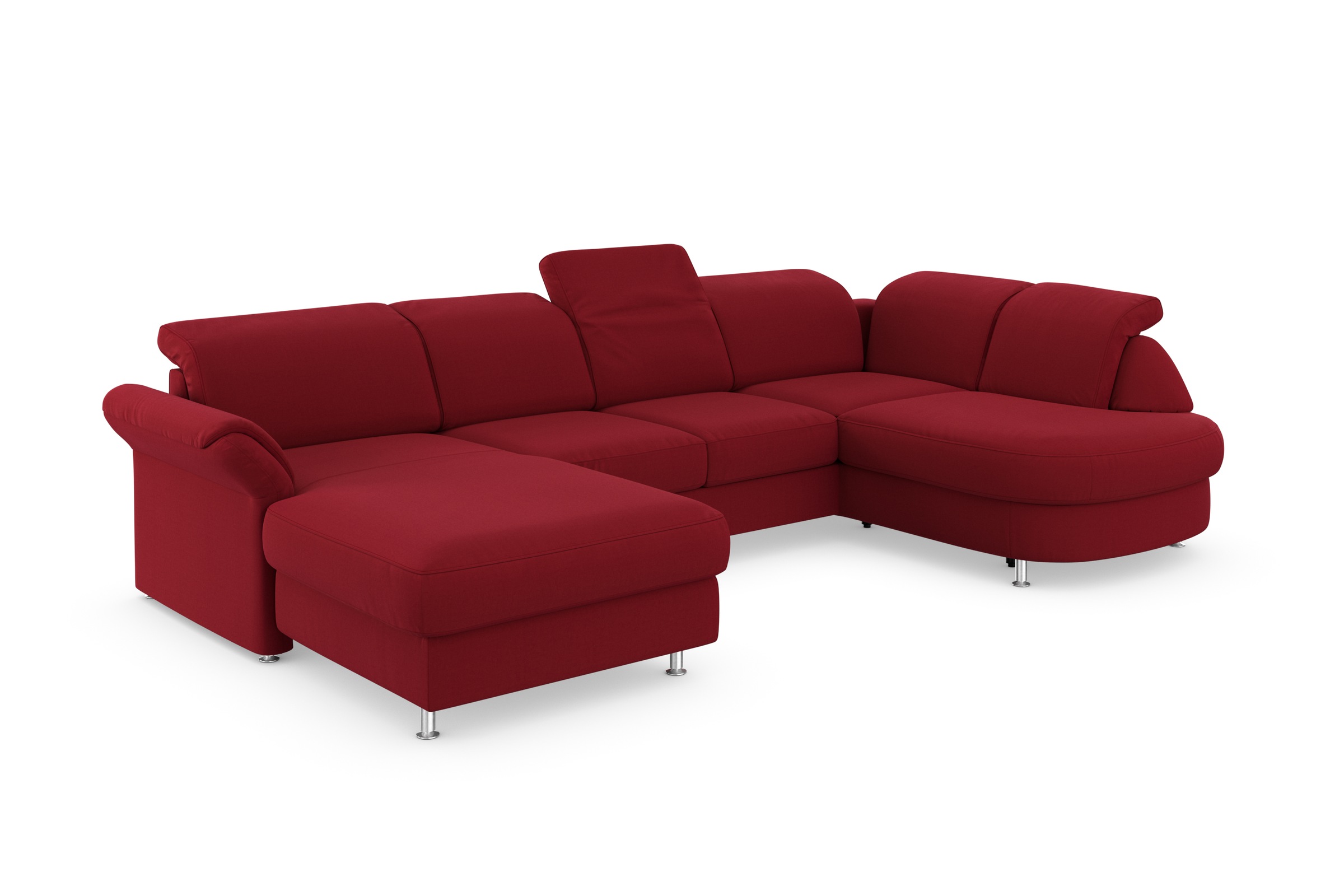 sit&more Wohnlandschaft »Apulia U-Form«, wahlweise Bettfunktion, Bettkasten und Kopf- und Armteilverstellung