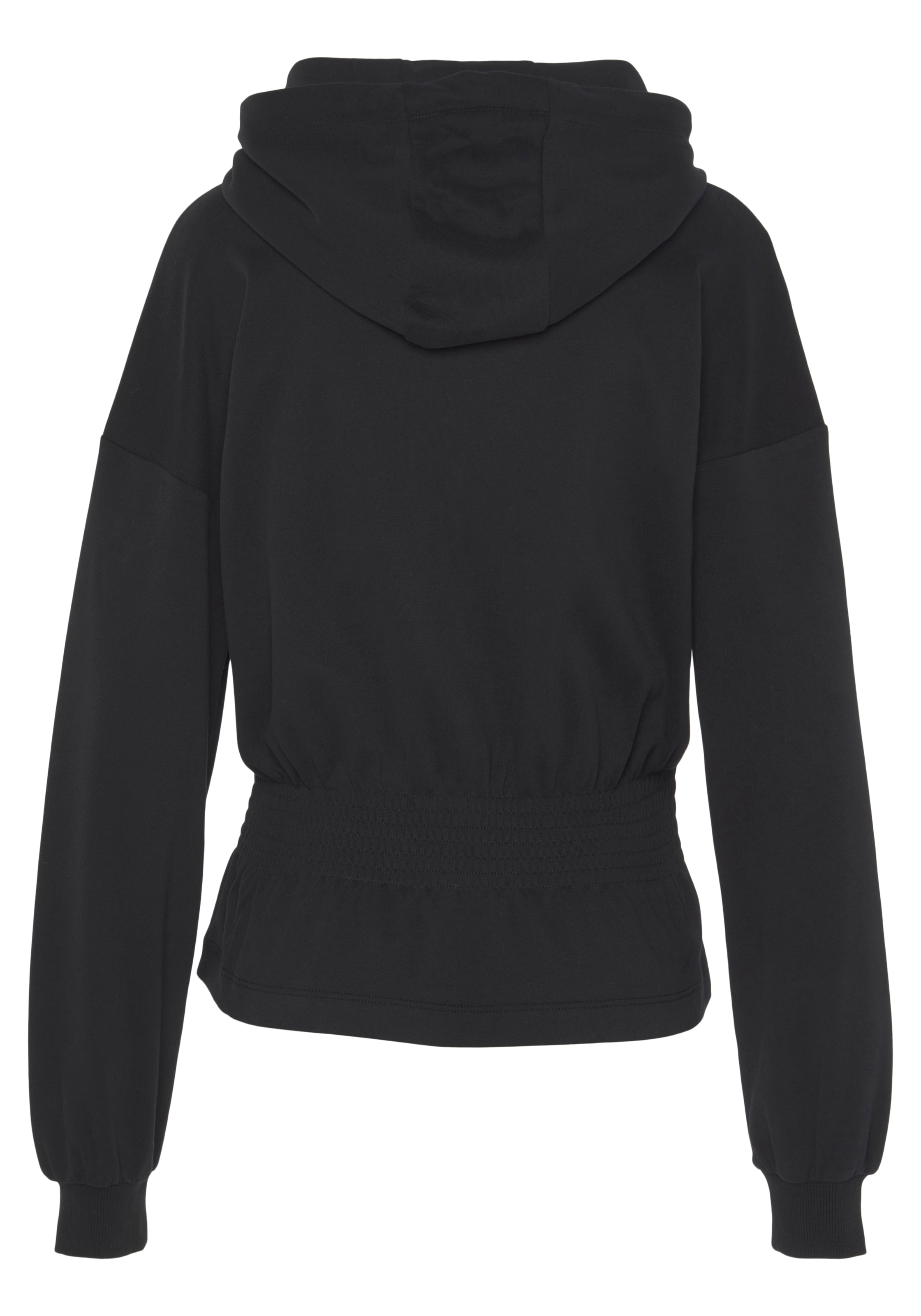 LASCANA Hoodie, mit elastischer Raffung in der Taille, Loungewear