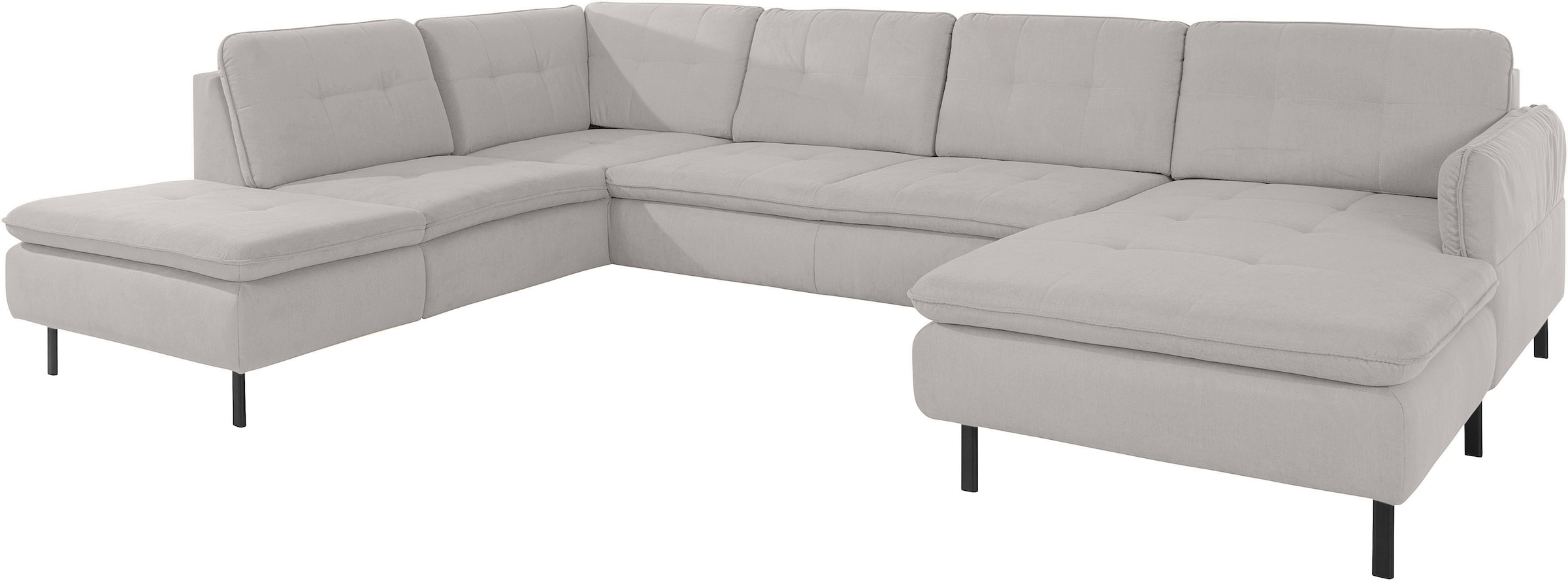 INOSIGN Wohnlandschaft »Birkholm U-Form«, Armlehnverstellung, auch in Easy Clean Bezug - mit Wasser zu reinigen