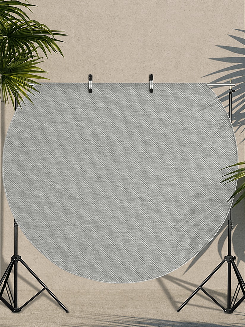 the carpet Teppich »Mistra round«, rund, 1 mm Höhe, moderner robuster In und Outdoor Teppich