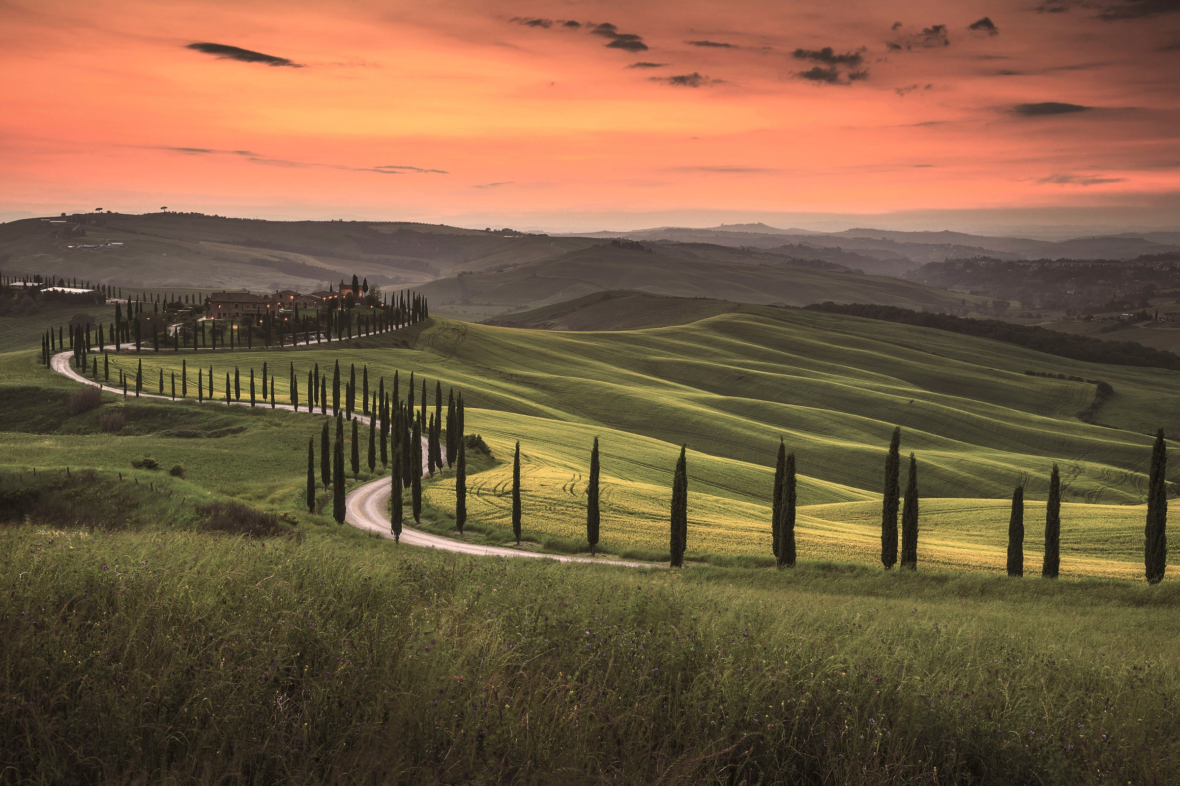 A.S. Création Leinwandbild »Tuscany«, Kunst-Gemälde-Kinder, (1 St.), Feld Natur Keilrahmen Landschaft Leinwand-Bild Wohnzimmer modern Wand