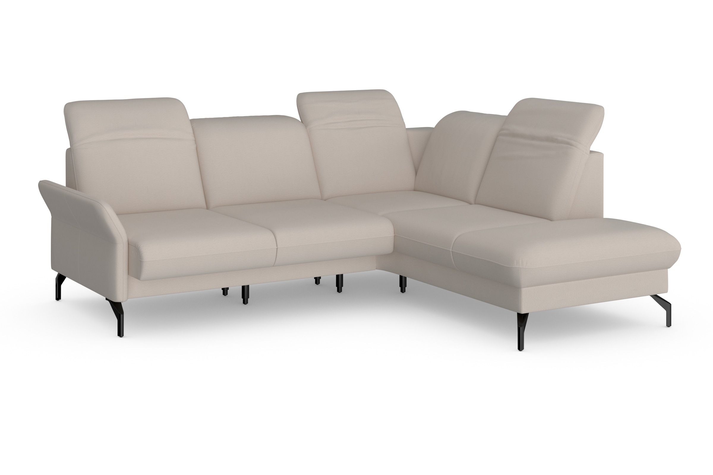 sit&more Ecksofa »Fashion L-Form«, wahlweise mit Kopfteilverstellung und Vorziehsitz, motorisch