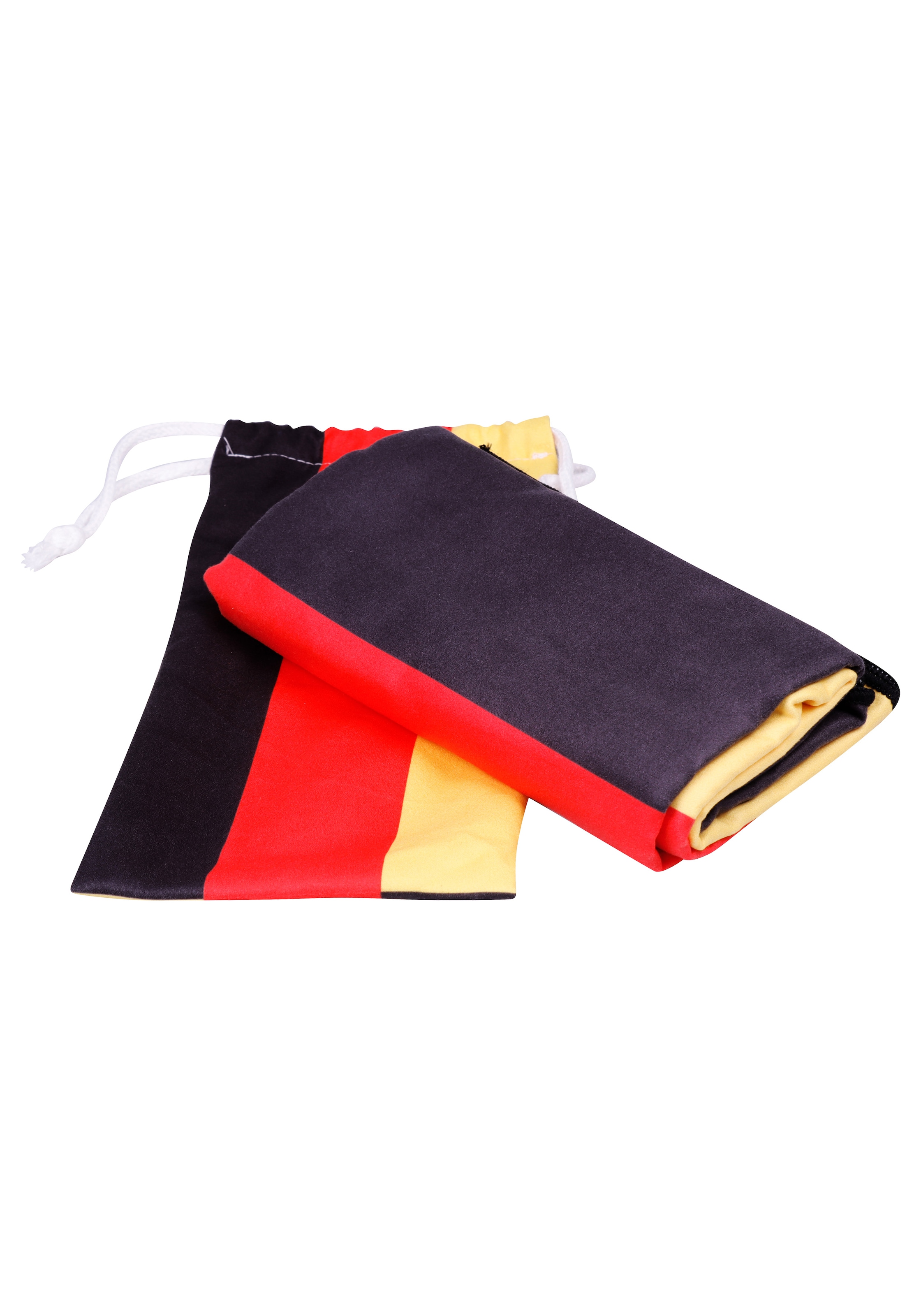 Strandtuch schnelltrocknend, inkl. praktischer Tasche bunt Microfaser, Mikrofaser B/L: 80cmx160cm, 1 Stk., Fußbälle, Microfaser