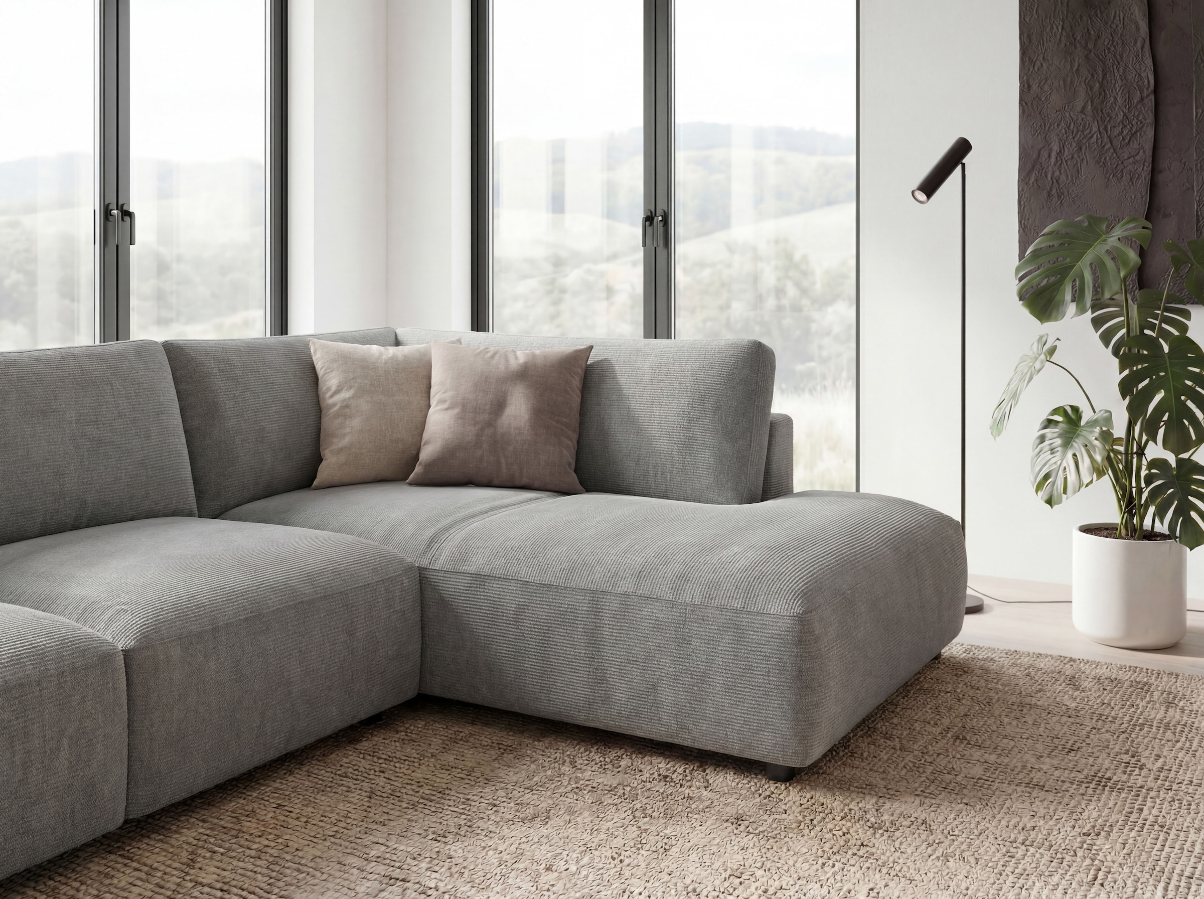 Musterring Ecksofa »MR LUCIA, Luxuriöse Wohlfühlgarnitur von Musterring« Erstklassige Kammerkissen, komfortable Umbauecke & zeitloser Look