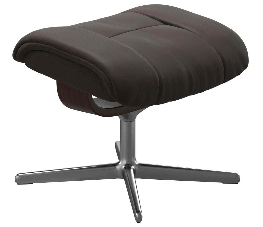 Stressless® Fußhocker »Mayfair«, mit Cross Base, Größe S, M & L, Holzakzent Braun