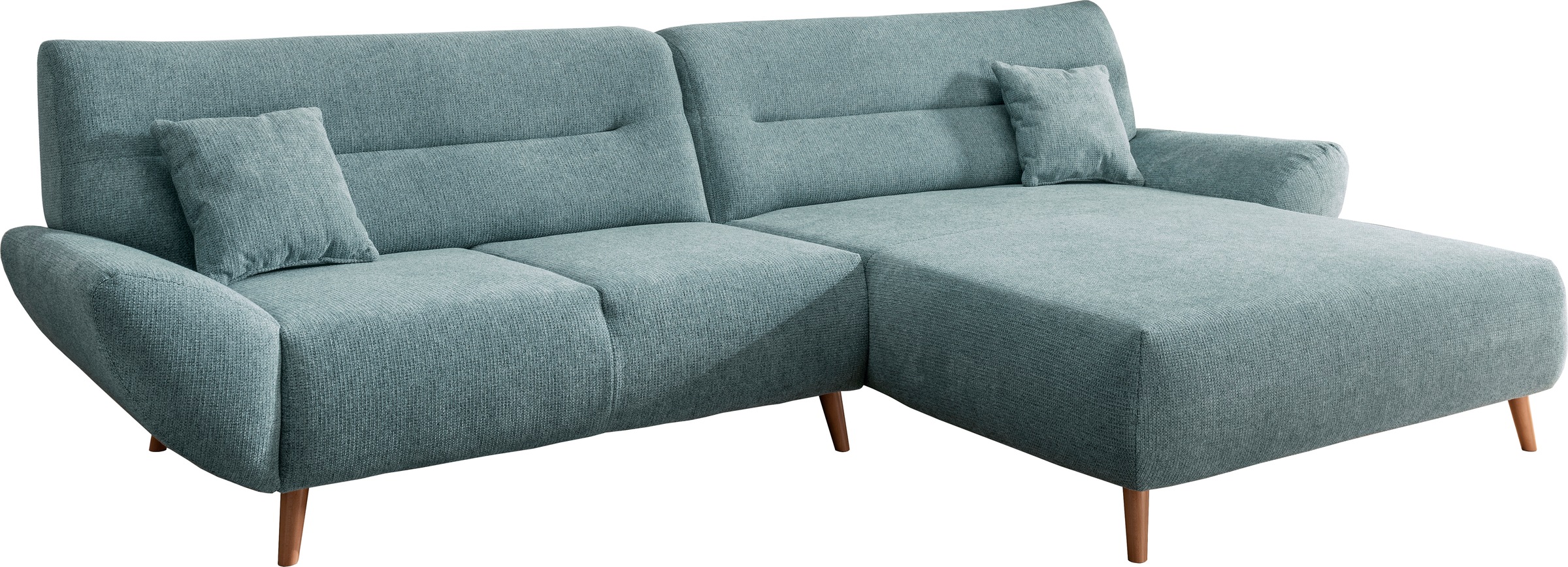 INOSIGN Ecksofa »Drago, elegant und zeitlos, komfortabel, Holzfuß, L-Form«, günstig online kaufen