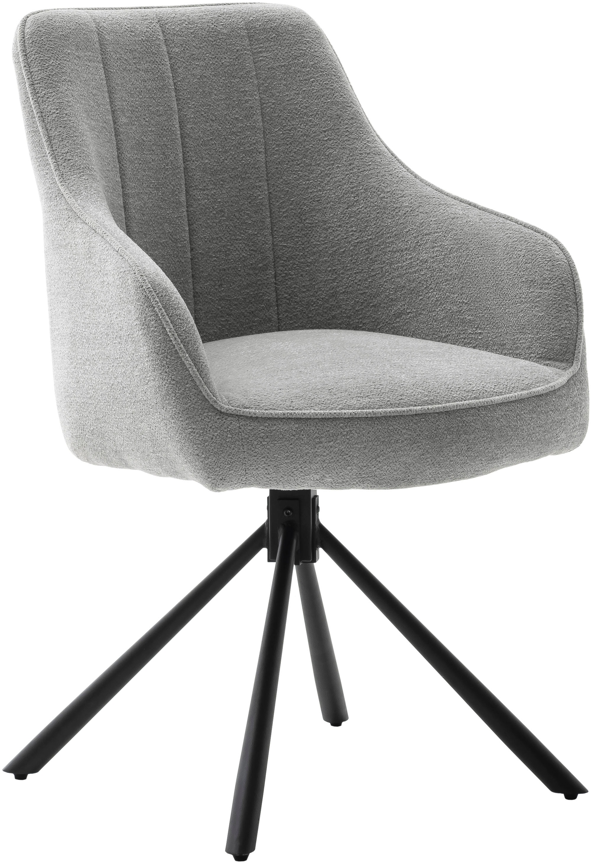MCA furniture Esszimmerstuhl »KASAMA«, Strukturstoff, (2er-Set), 180° drehb günstig online kaufen