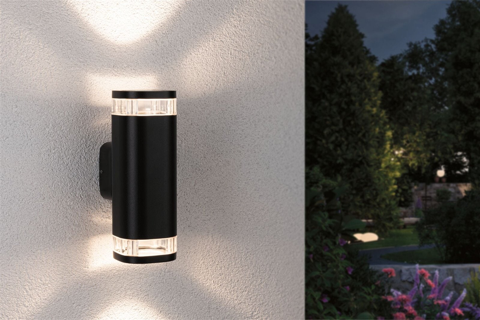 Paulmann Außen-Wandleuchte »Colum IP44 80x112mm max. 20W 230V Anthrazit Aluminium«, 2 flammig, Leuchtmittel GU10 | ohne Leuchtmittel, seewasserresistent