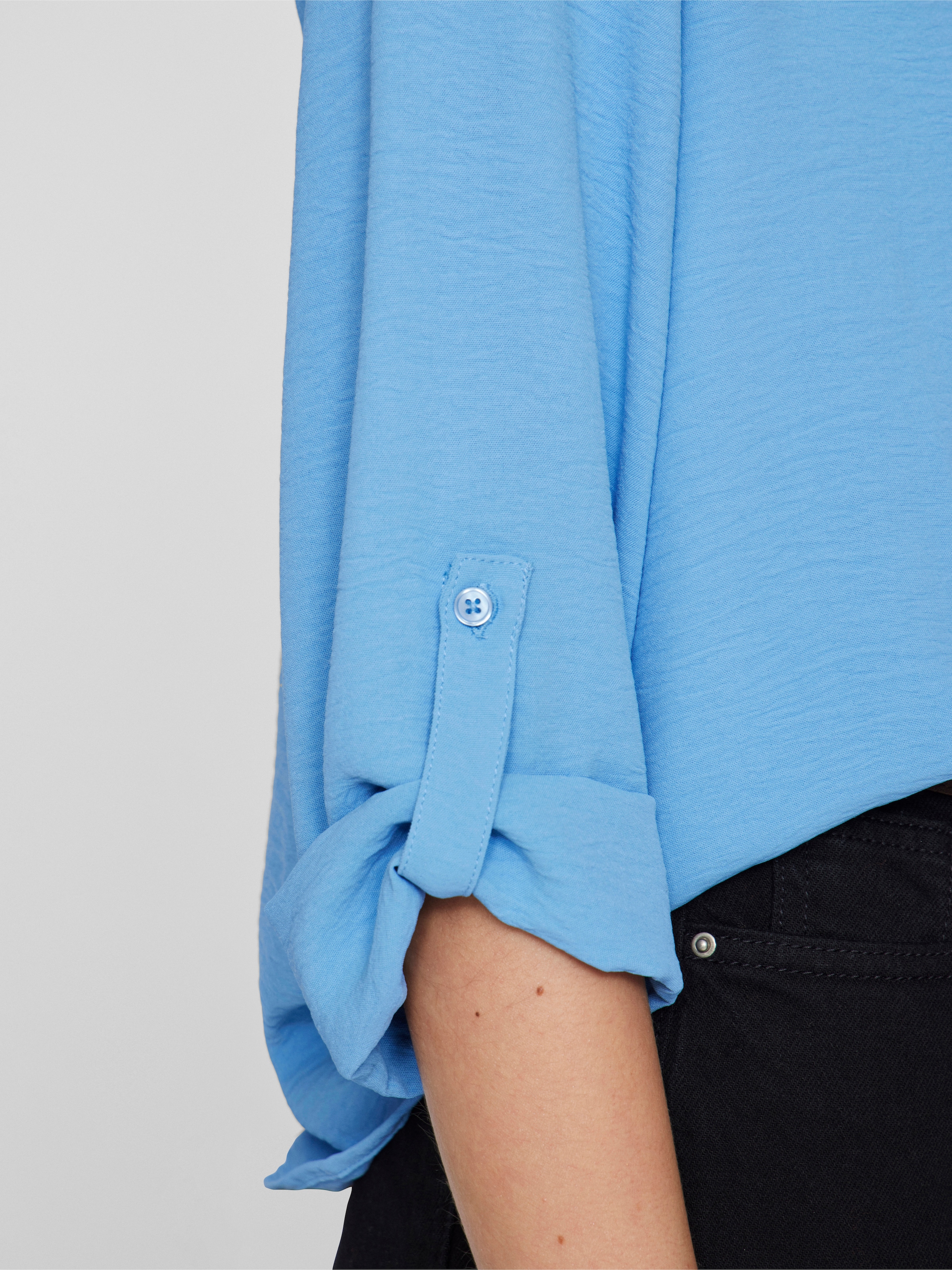Vila Blusenshirt »VIJOSA 3/4 V-NECK TOP - NOOS«