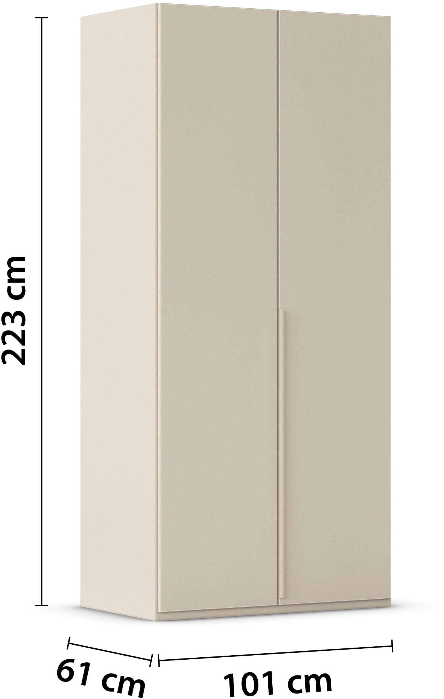 LeGer Home by Lena Gercke Kleiderschrank »Schrank Garderobe Ankleide Schlafzimmer Flur Serina«, (in 3 verschiedenen Ausstattungen BASIC/CLASSIC/PREMIUM), in 6 Breiten (101 - 401 cm) mit Front Glas oder Dekor MADE IN GERMANY