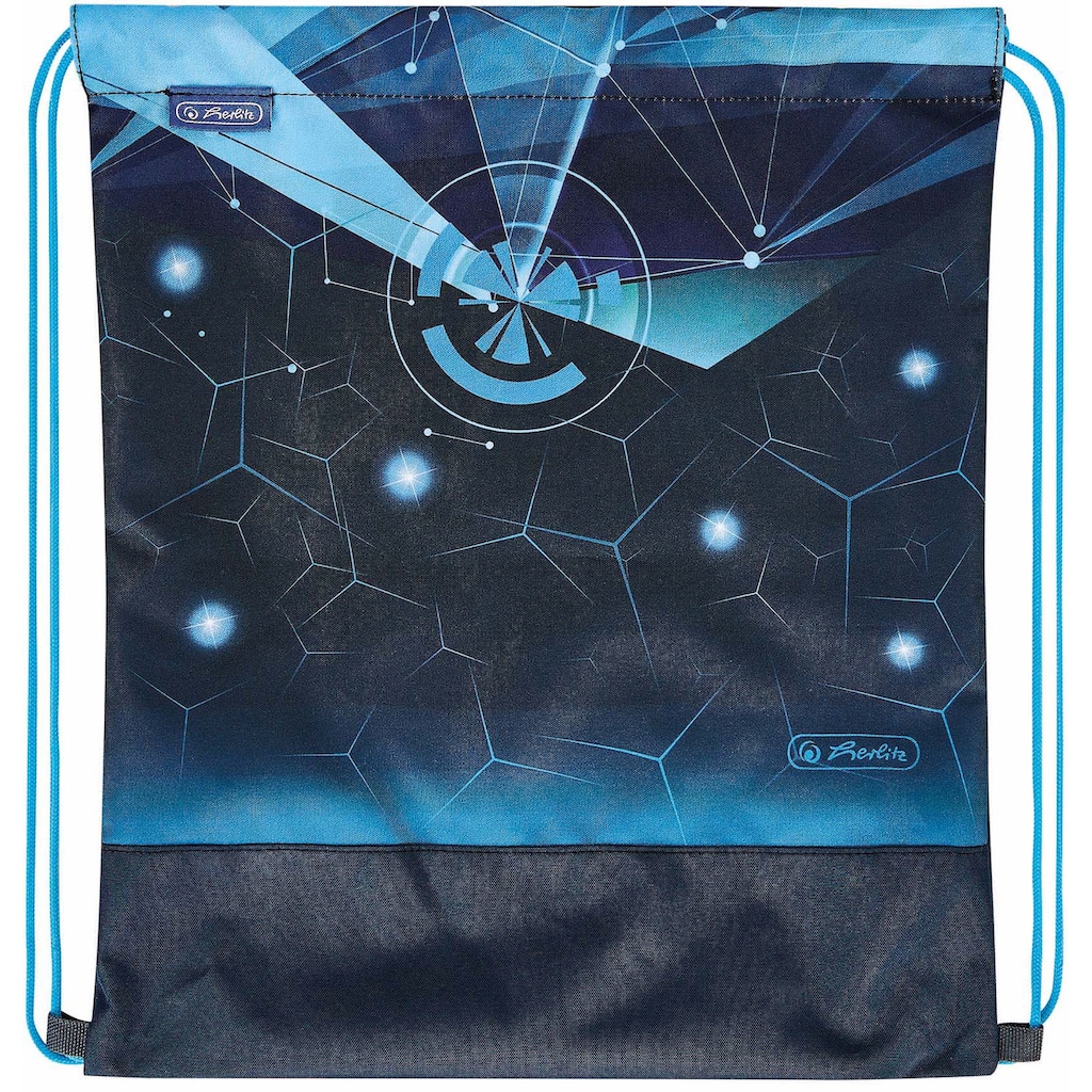 Herlitz Schulrucksack »SoftLight Plus, Space Boy«, Reflektoren-Floureszierende Flächen, mit 2 abnehmbaren Applikationen