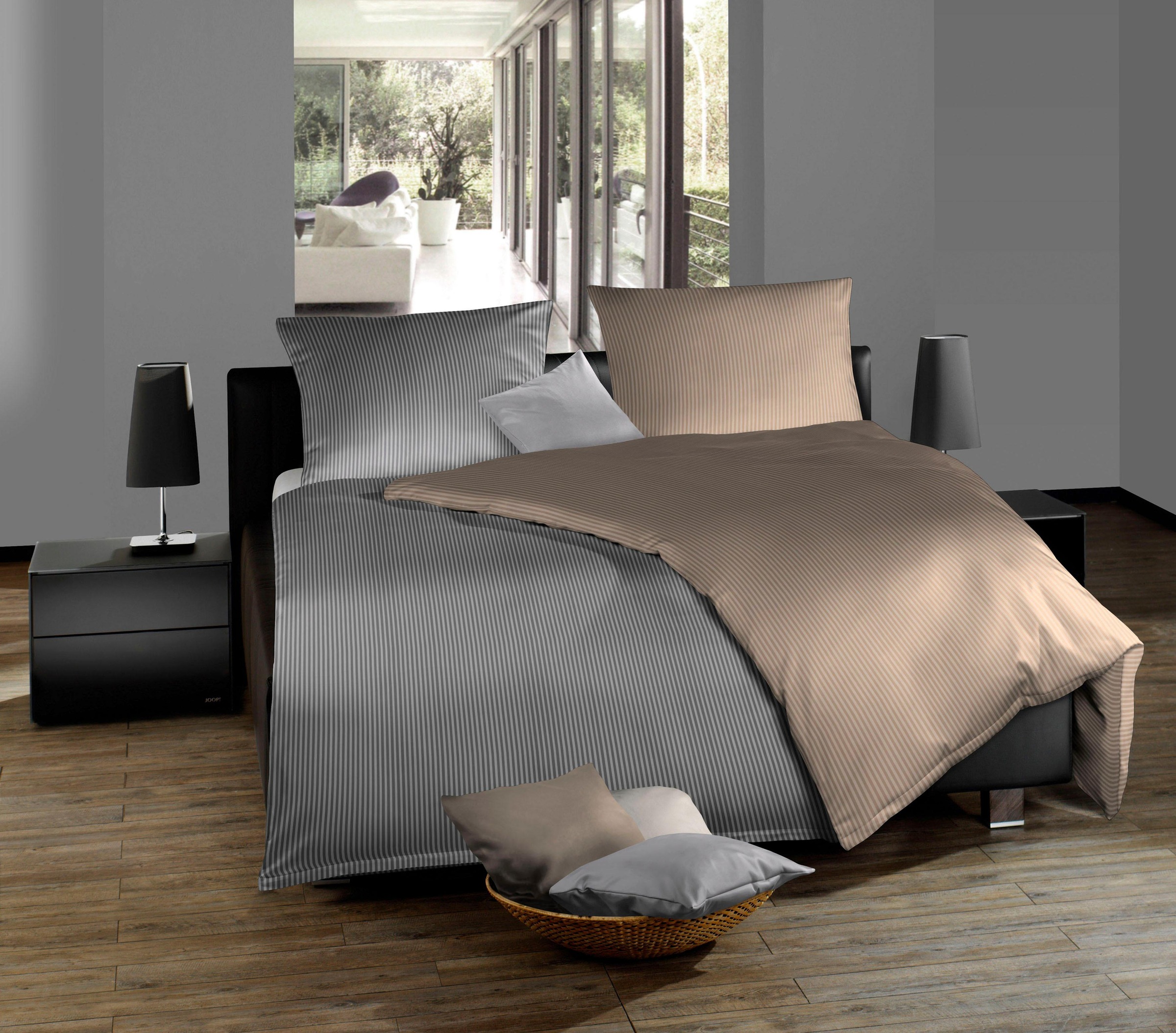 fleuresse Bettwäsche »Linz«, Halbleinen, 50% Baumwolle, 50% Leinen, 135x200, 155x220, 200x200cm
