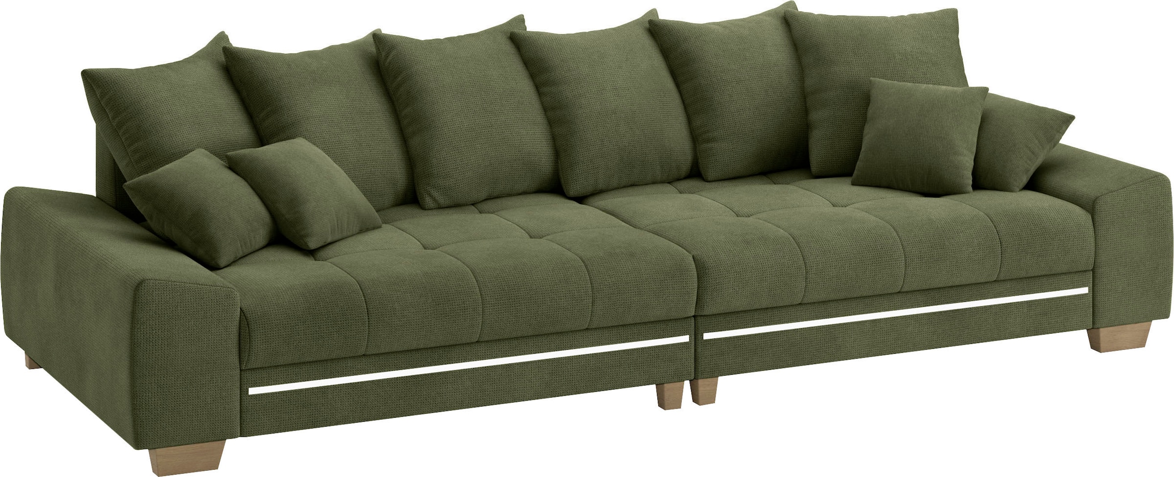 Mr. Couch Big-Sofa »Nikita II«, mit RGB-LED Beleuchtung, wahlweise mit Kaltschaum