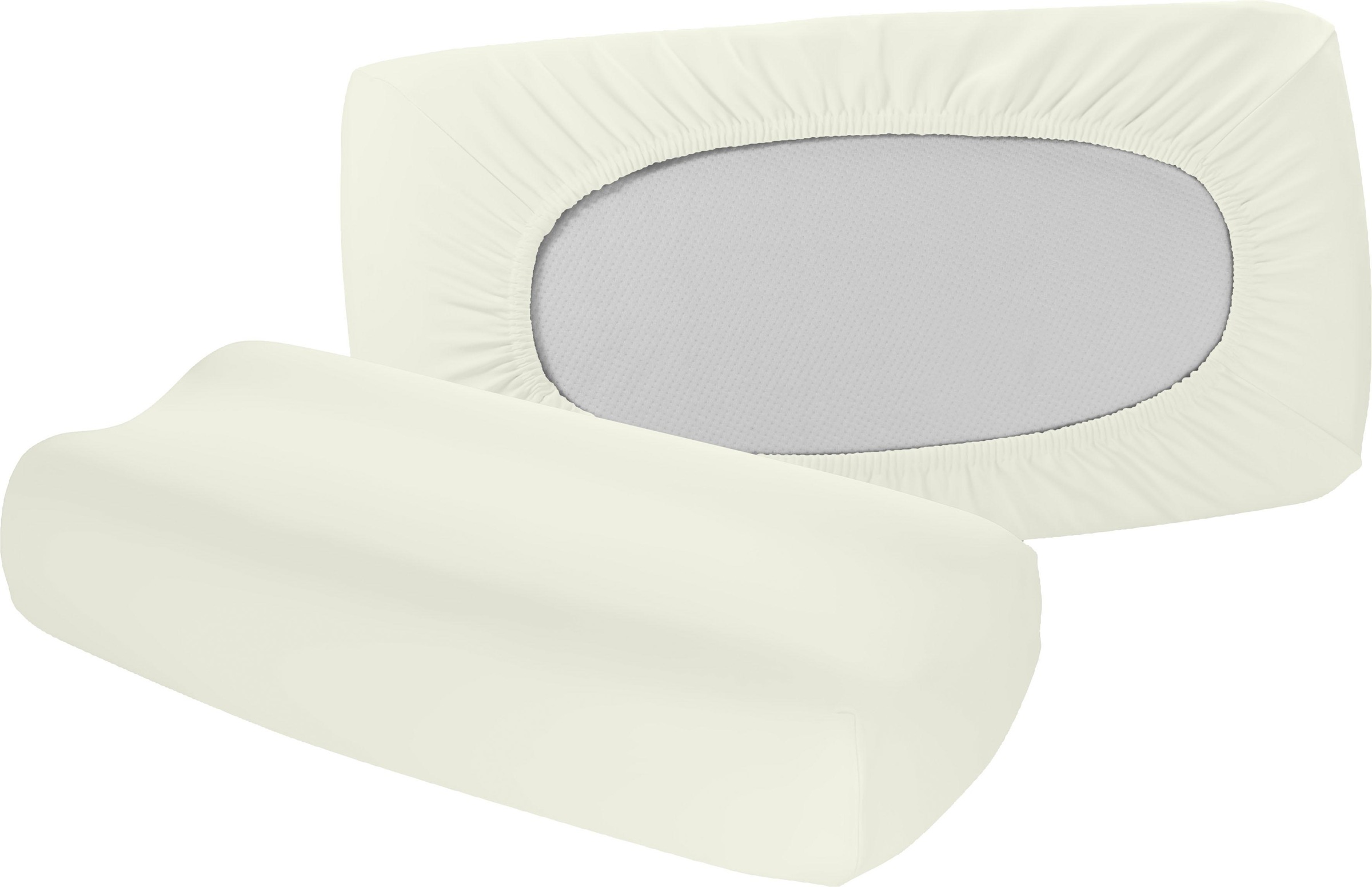 Bild von fleuresse Kissenbezug »Vital comfort«, (2 St.), Gesundheitskisssen, Ergokissen, Stützkissen, Obermaterial: 96% Baumwolle, 4% Elasthan LYCRA®, mit Gummizug,