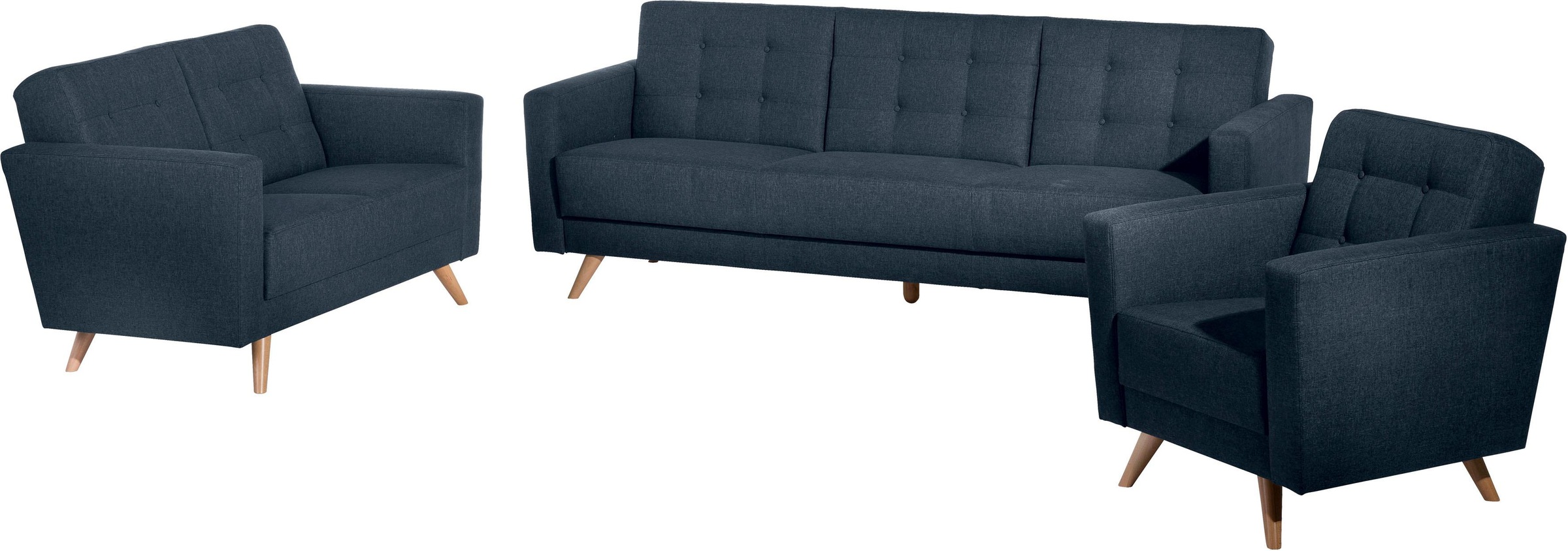 Max Winzer® 3-Sitzer »Julius Kippcouch mit komfortablem Federkern, klassisch und modern«, Schlafsofa, inklusive Bettfunktion & Bettkasten, Breite 224 cm