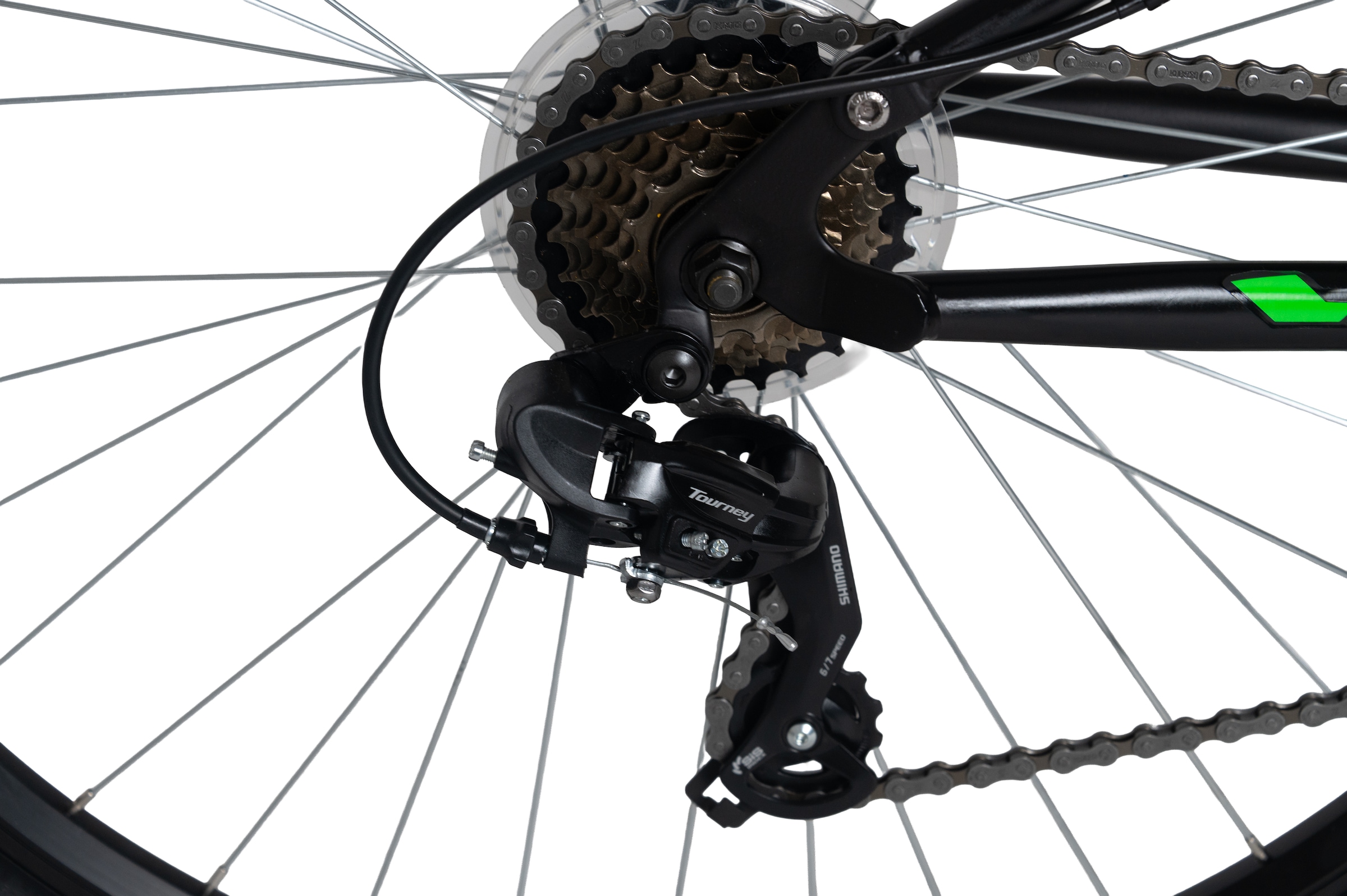 WYLD Mountainbike »WYLD Mountainbike Fully 29'' Scrawler schwarz-grün 21 Gänge RH 51 cm« 21 Gang Shimano Tourney Schaltwerk Kettenschaltung