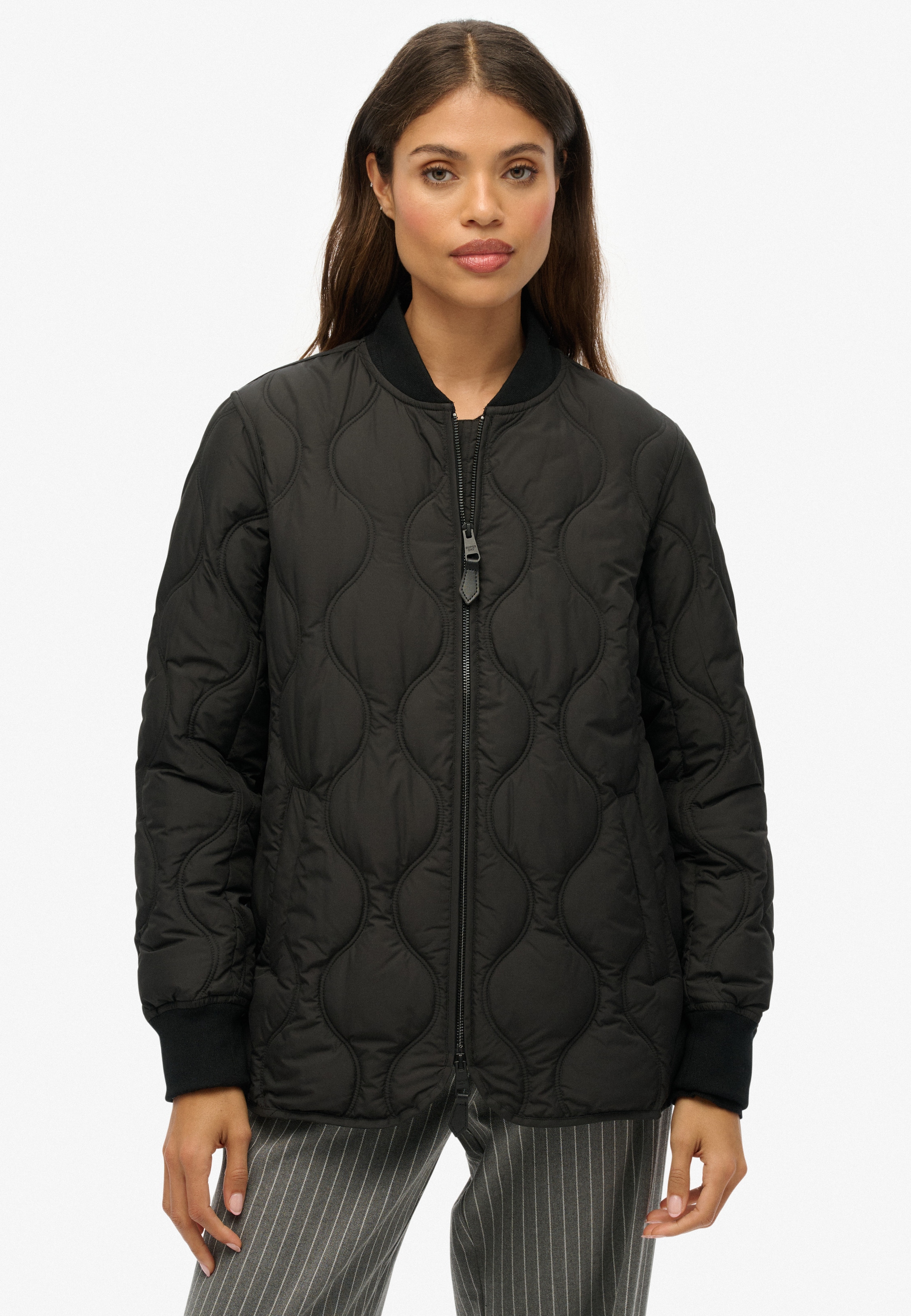 Superdry Steppjacke »SHORT QUILTED LINER JACKET« ohne Kapuze