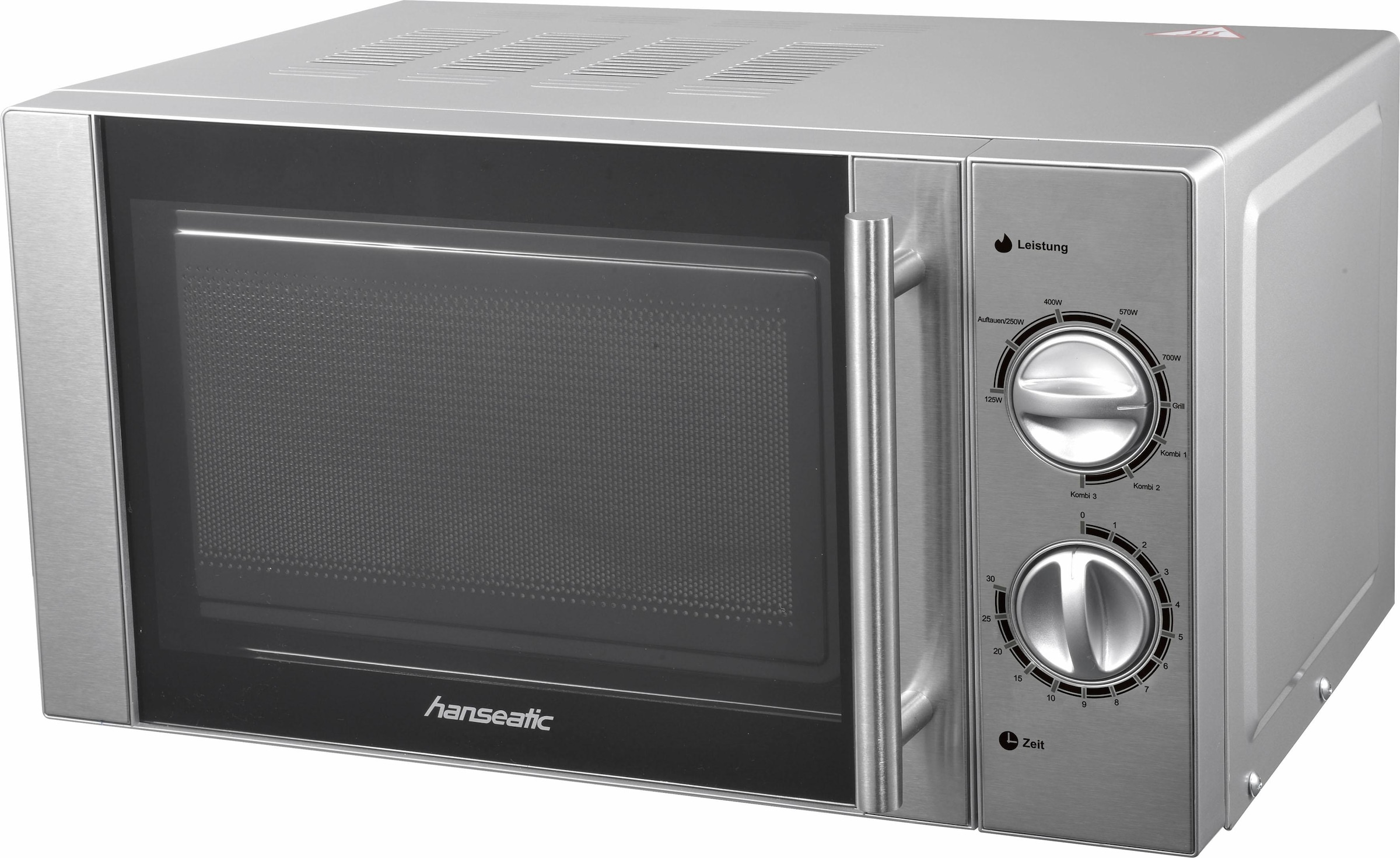 Hanseatic Mikrowelle »65509859«, Grill, 700 W, 5 Leistungsstufen und Auftaufunktion