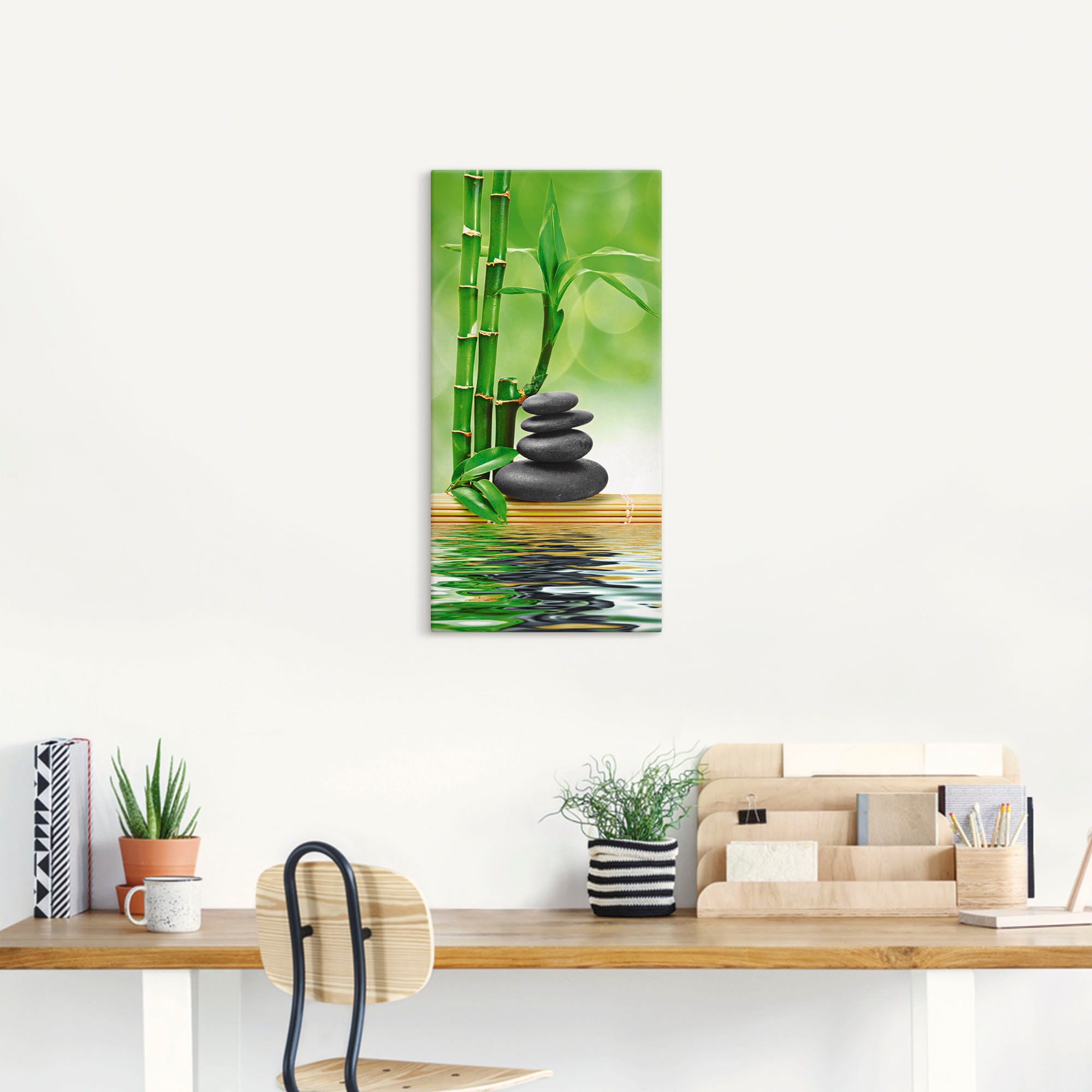 Artland Wandbild »Spa Konzept Zen Basaltsteine«, Zen, (1 St.), als Leinwandbild, Poster, Wandaufkleber in verschied. Größen