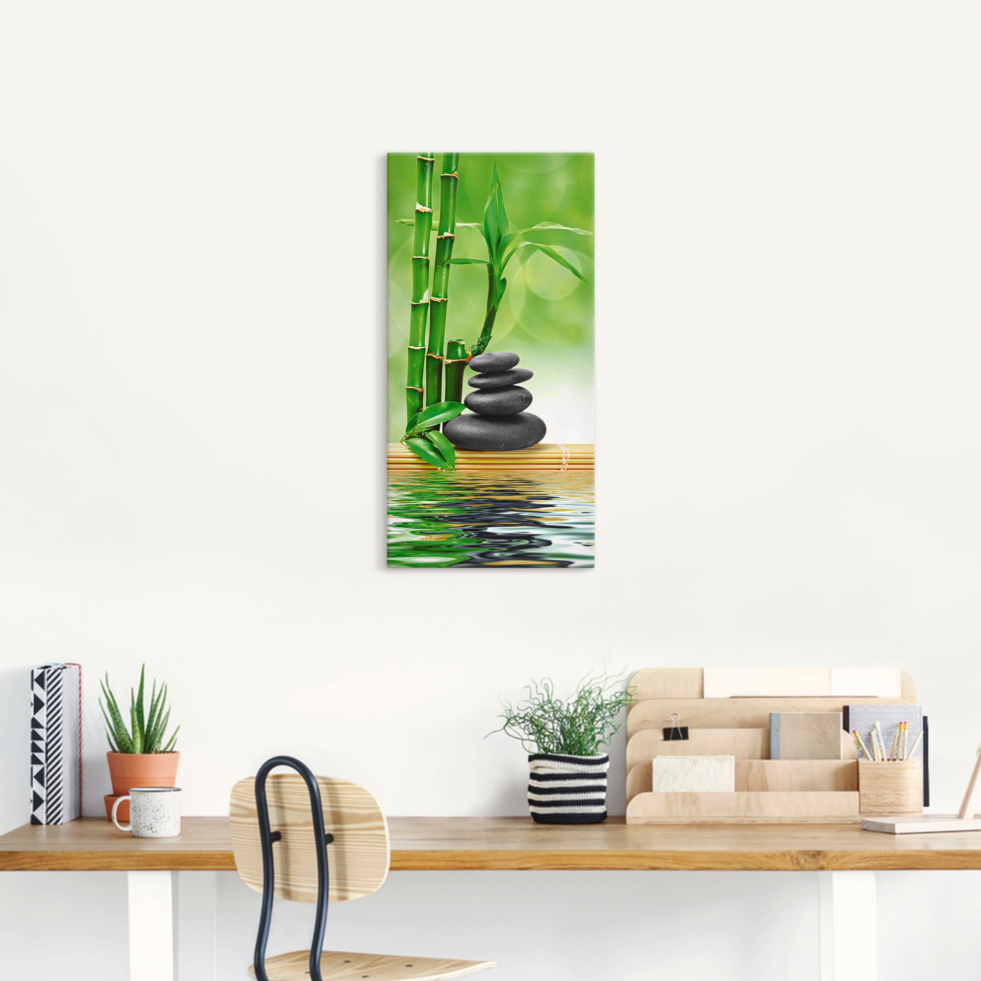 Artland Wandbild "Spa Konzept Zen Basaltsteine", Zen, (1 St.), als Leinwand günstig online kaufen