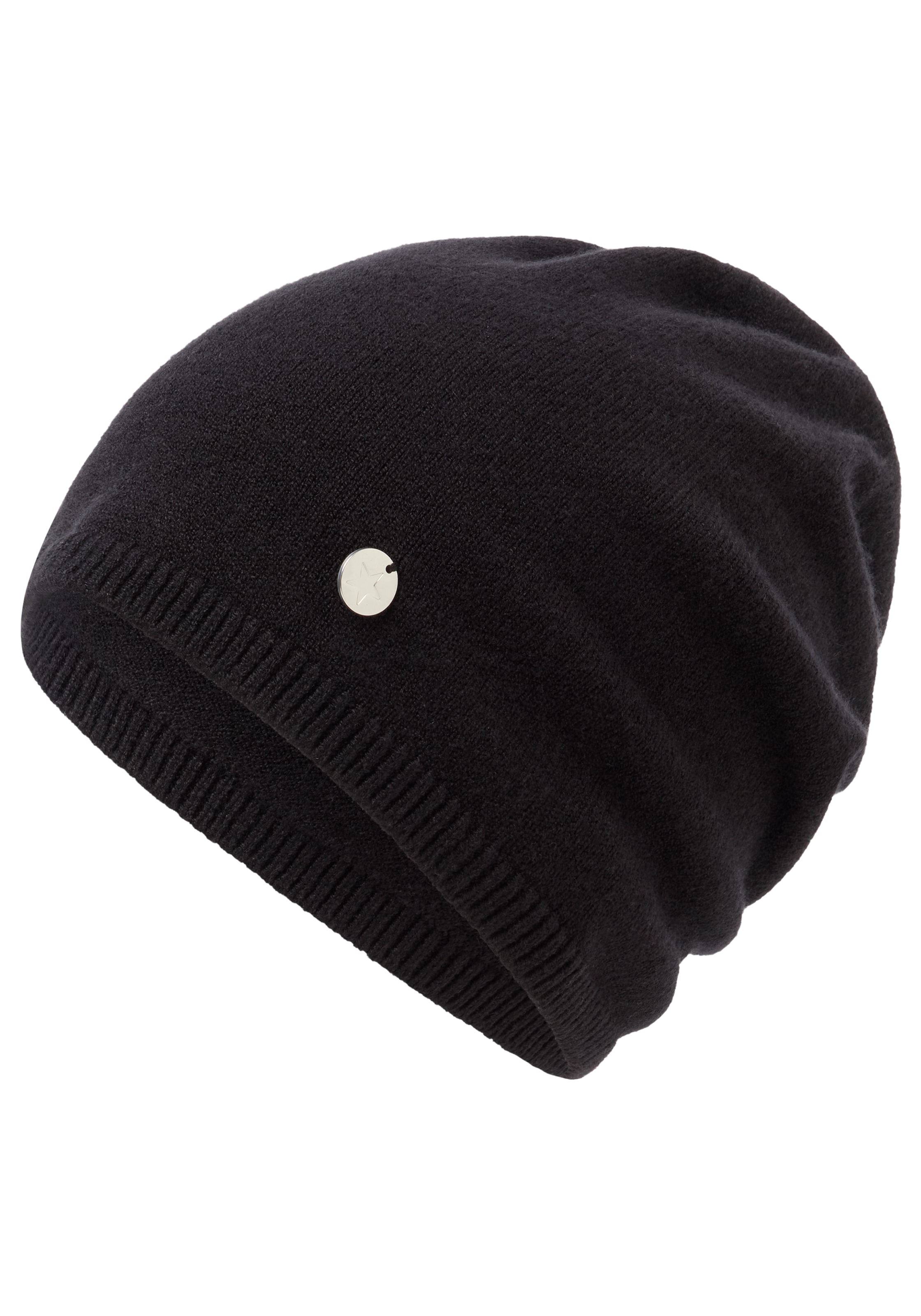 Laura Scott Beanie mit modischen Rippenabschlüssen - NEW
