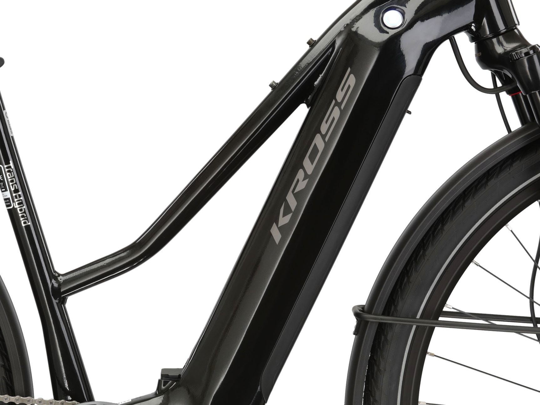 Kross E-Bike »E-Trekkingrad Trans Hybrid 6.0 28 Zoll schwarz«, 10 Gang, Shimano, DEORE XT T8000, Mittelmotor 250 W, Pedelec, Elektrofahrrad für Damen