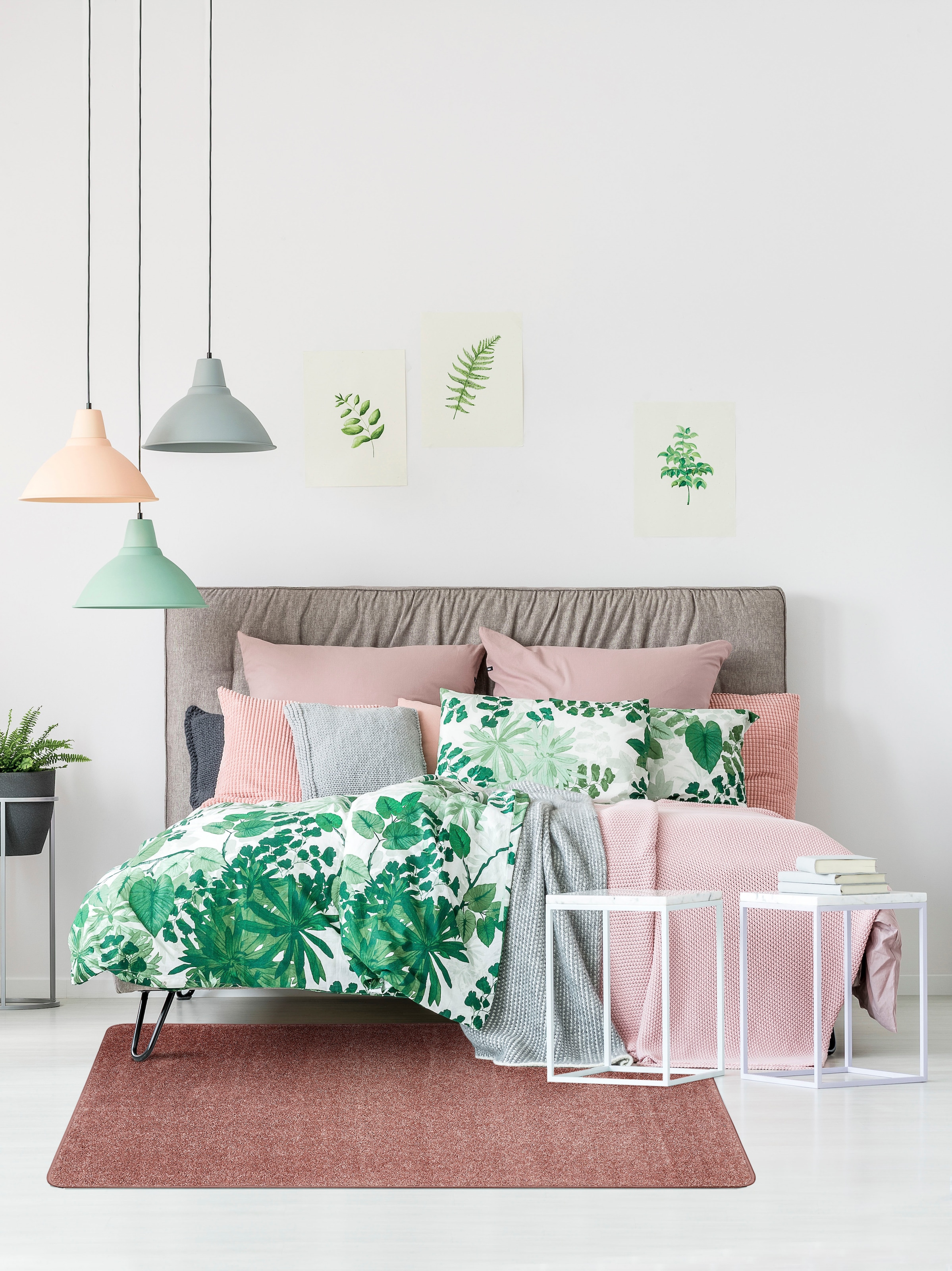 Andiamo Teppich »Parla«, rechteckig, 13 mm Höhe, Kurzflor, weicher Velours, ideal im Wohnzimmer & Schlafzimmer
