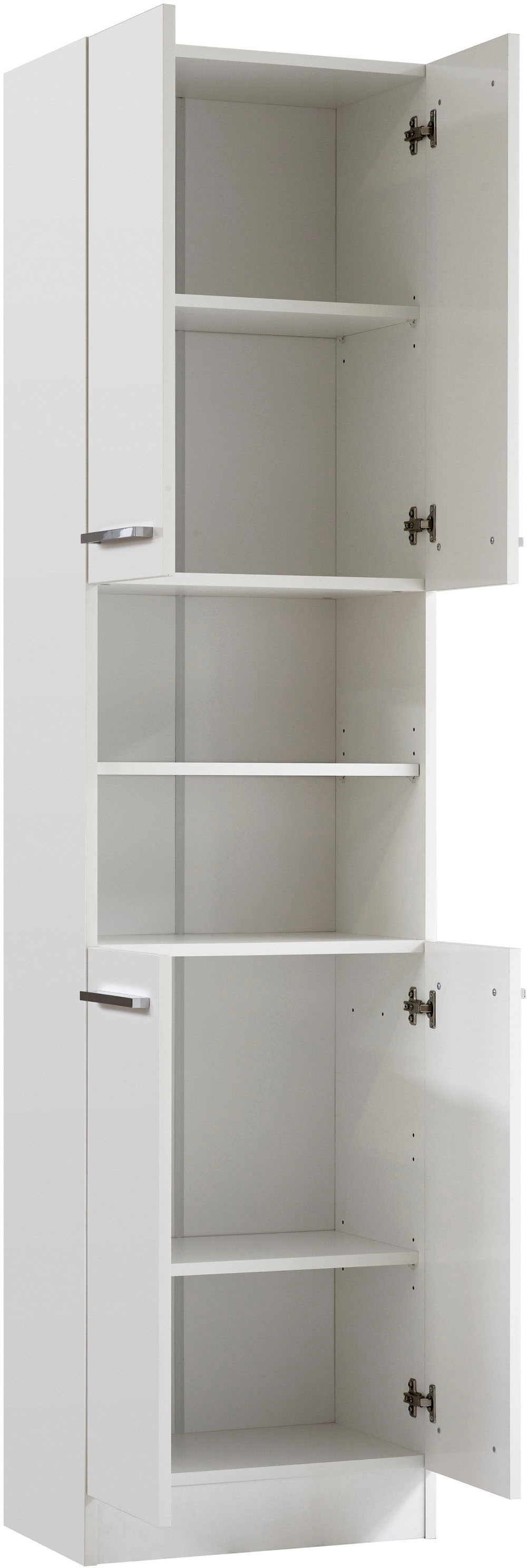 Saphir Badmöbel-Set »Quickset 335 8-teilig, Waschbeckenunterschrank mit LED-Spiegelschrank«, (10 St.), Hochschränke, Unterschränke, Hängeschränke, inkl. Türdämpfer, 17 Türen