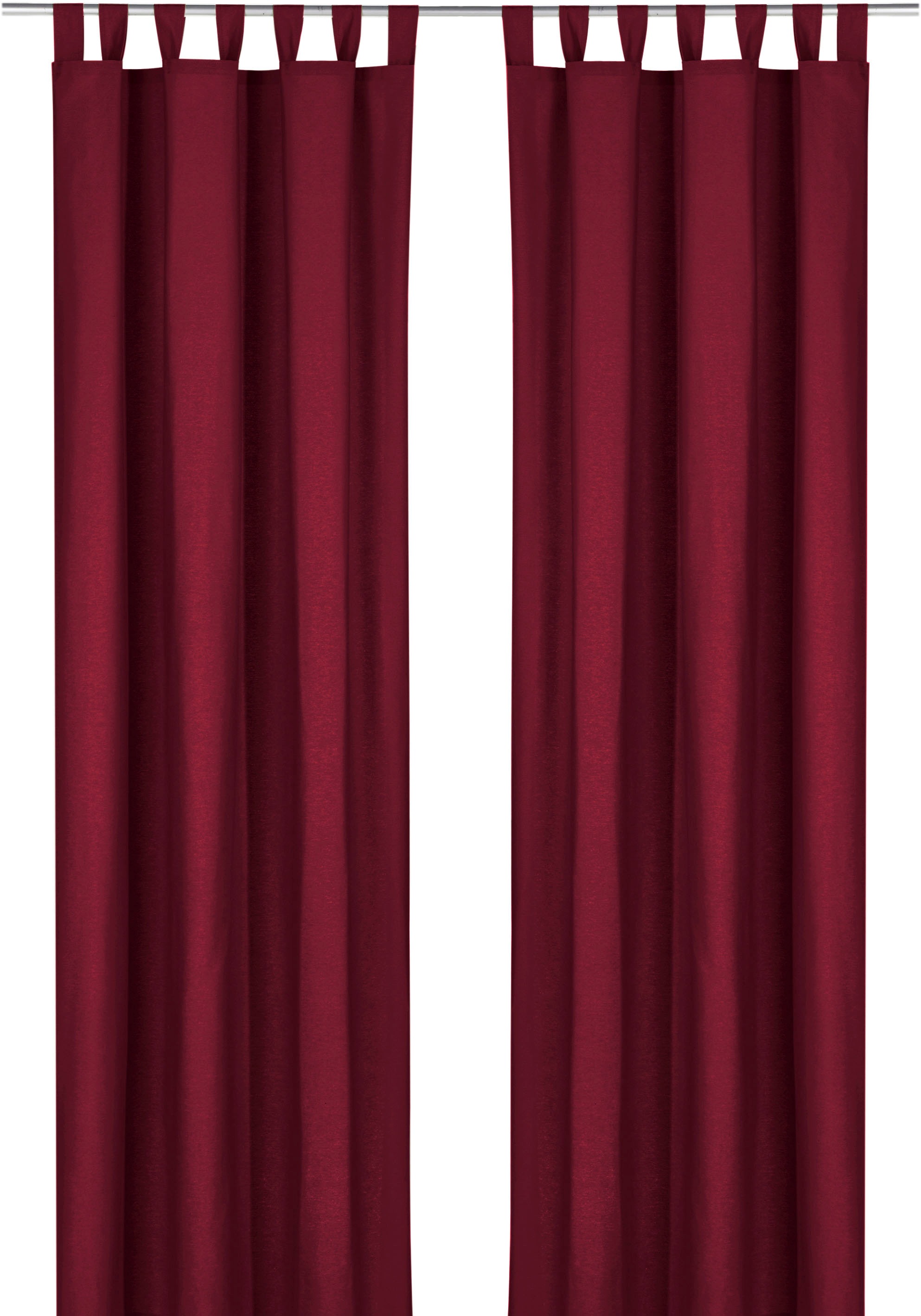 Weckbrodt Vorhang »Sento«, (1 St.), Baumwolle, blickdicht, matte Struktur, unifarben, Gardine, Store
