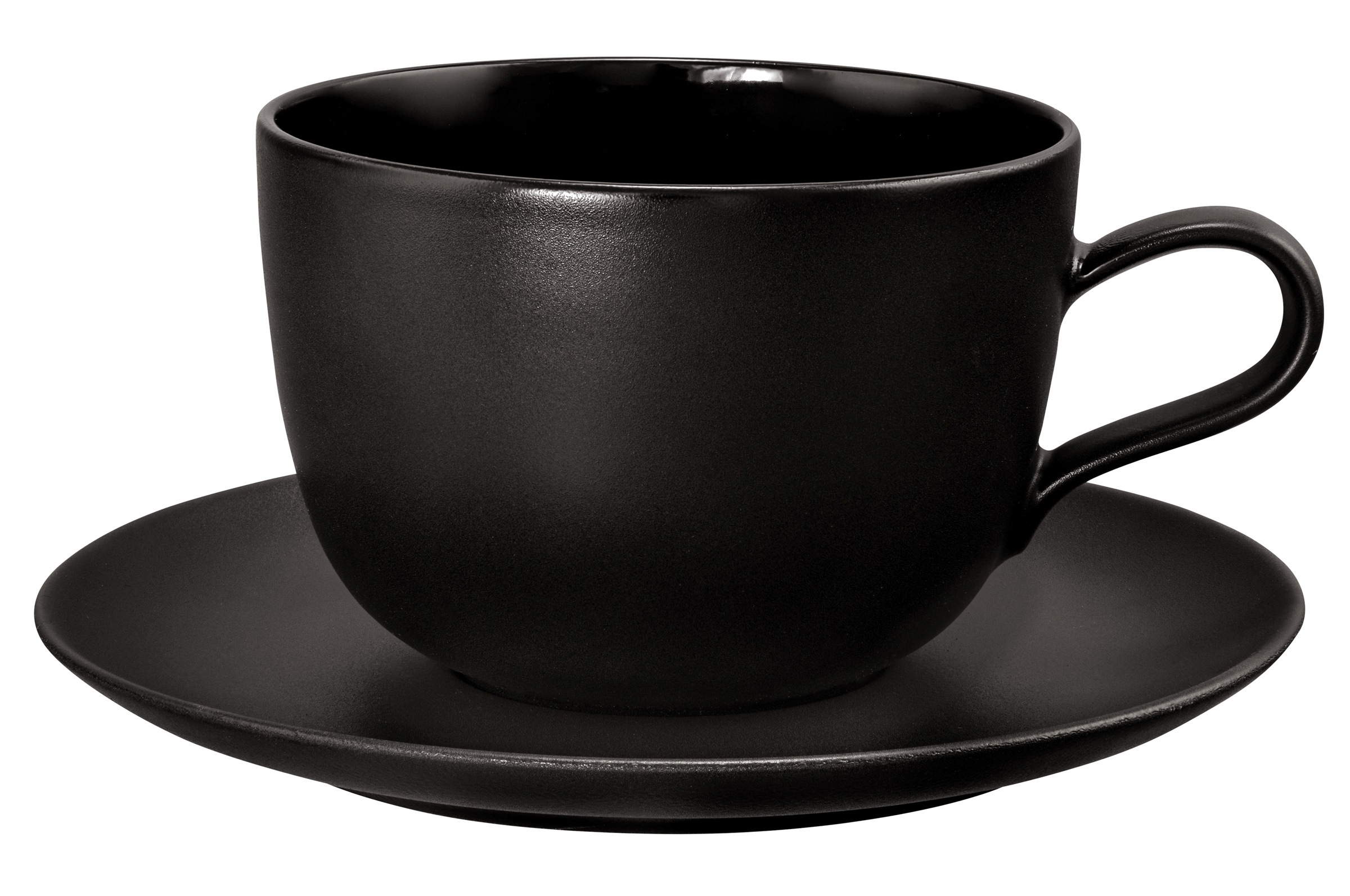 Seltmann Weiden Tasse »Liberty - Velvet Black«, (1 tlg.), Milchkaffeeobertasse 0,38 l