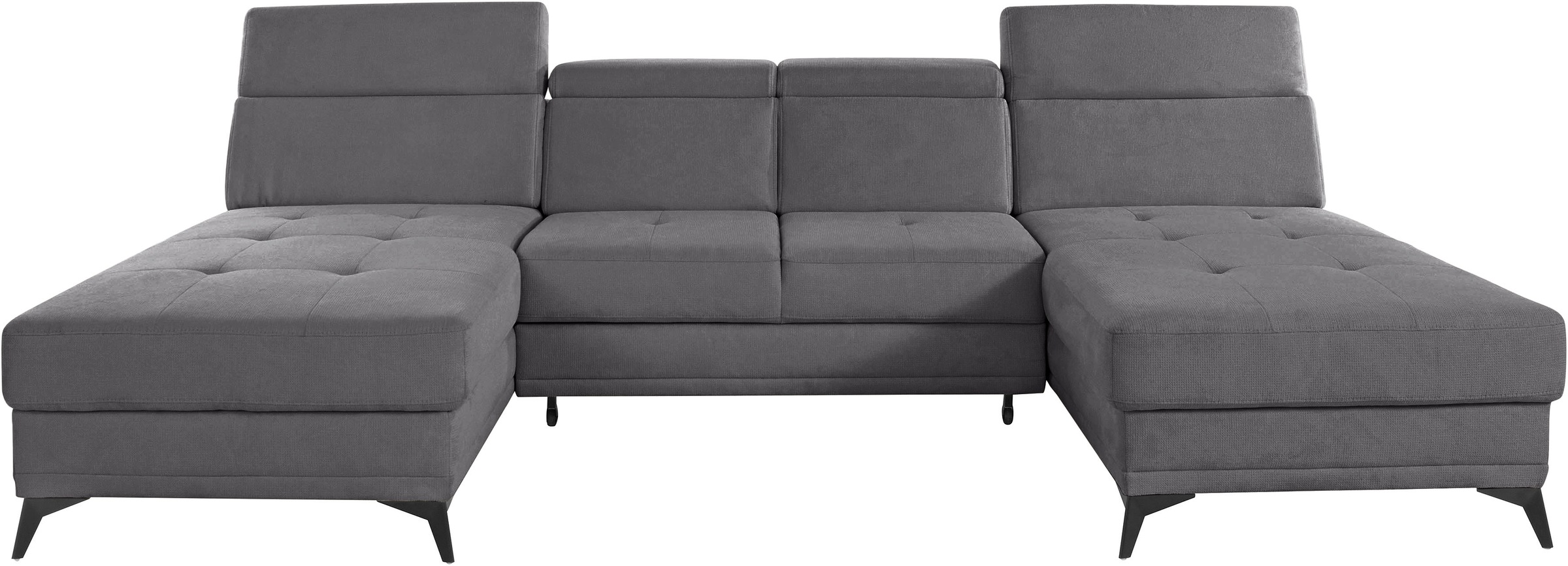 Home affaire Wohnlandschaft »Cardiz U-Form« inkl.Kopfteilverstellung und Fe günstig online kaufen