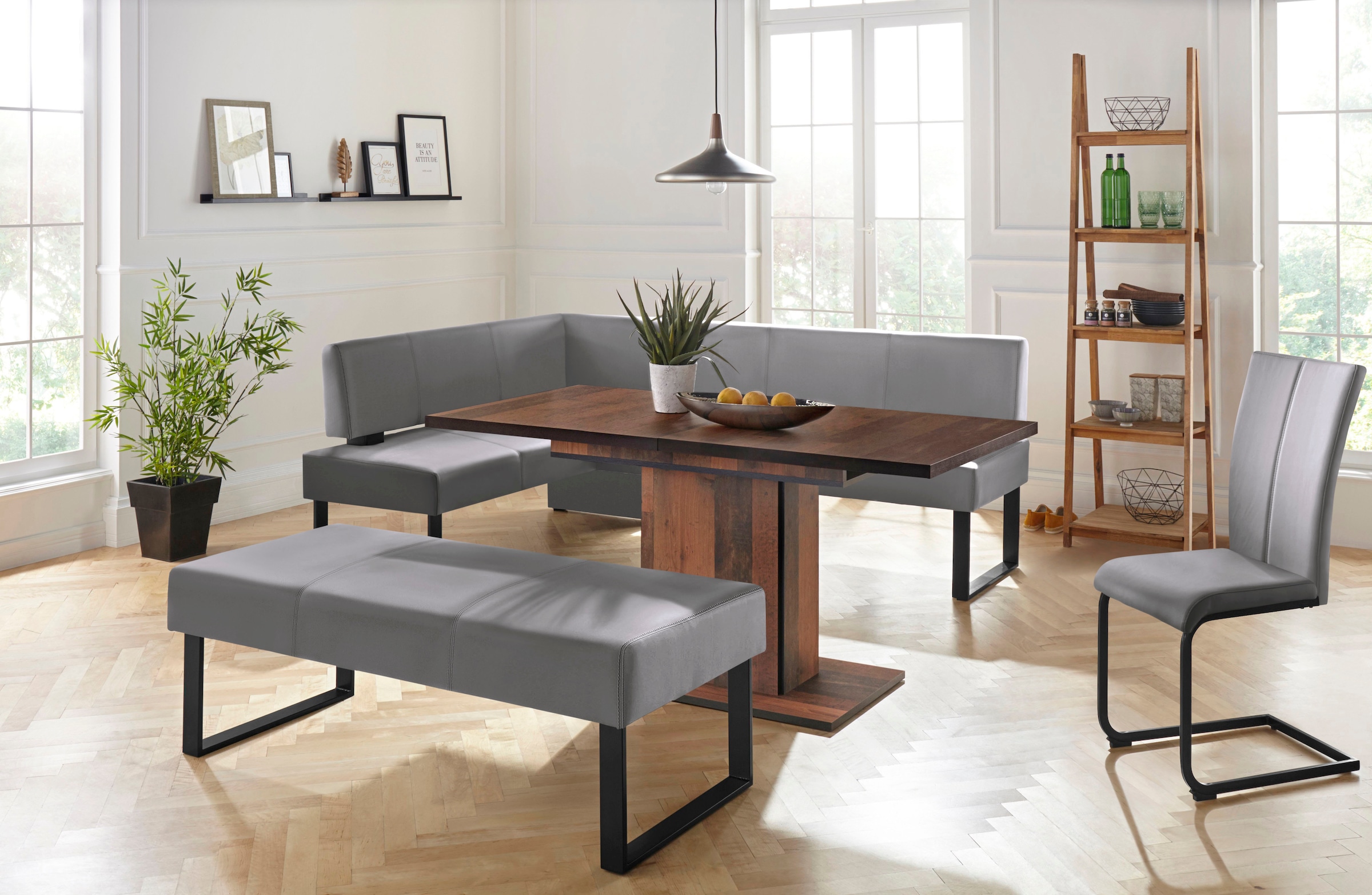 Home affaire Sitzbank »Oliver«, Breite 140cm, mit Metallgestell